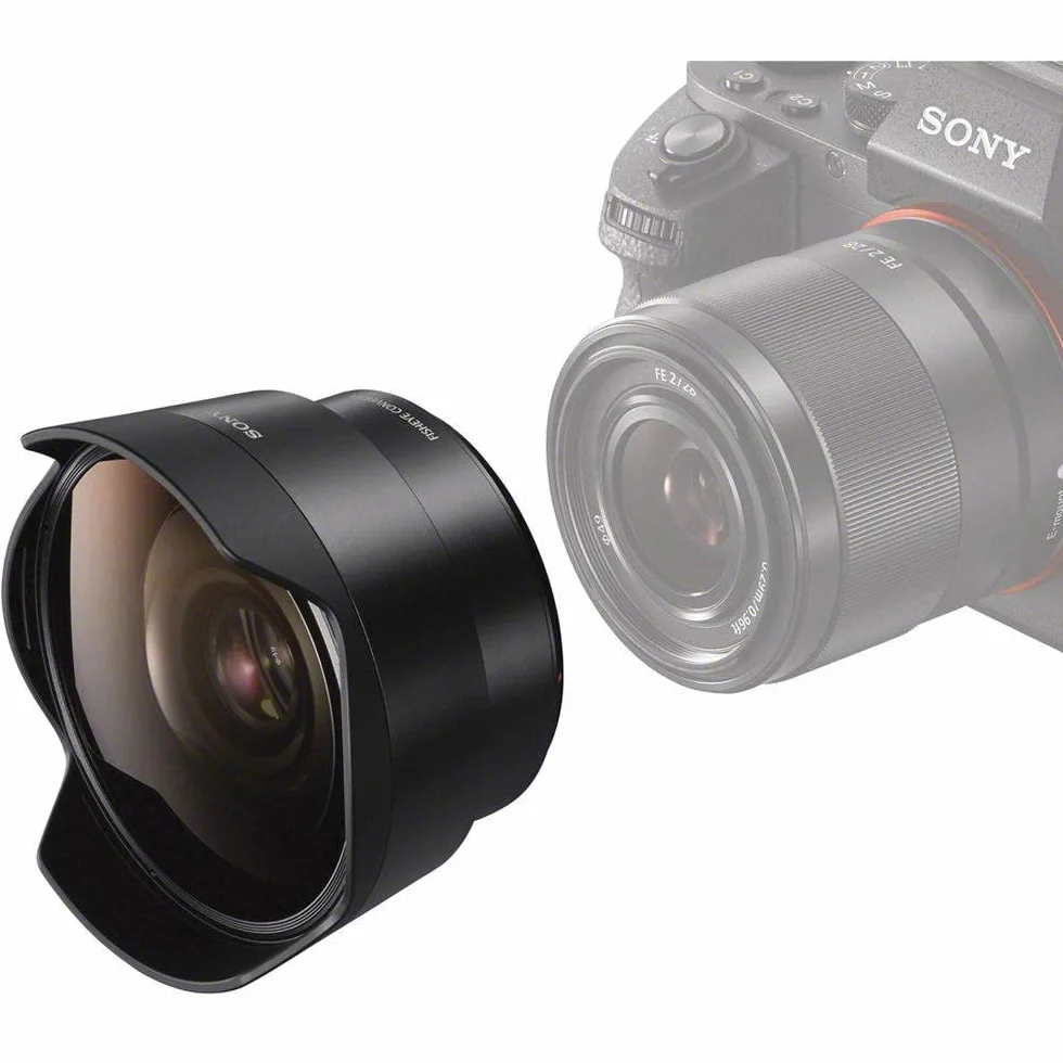 Sony SEL-057FEC Convertitore Fisheye per Sony SEL-28F20, Mirrorless Full-Frame, Attacco E, SEL057FEC