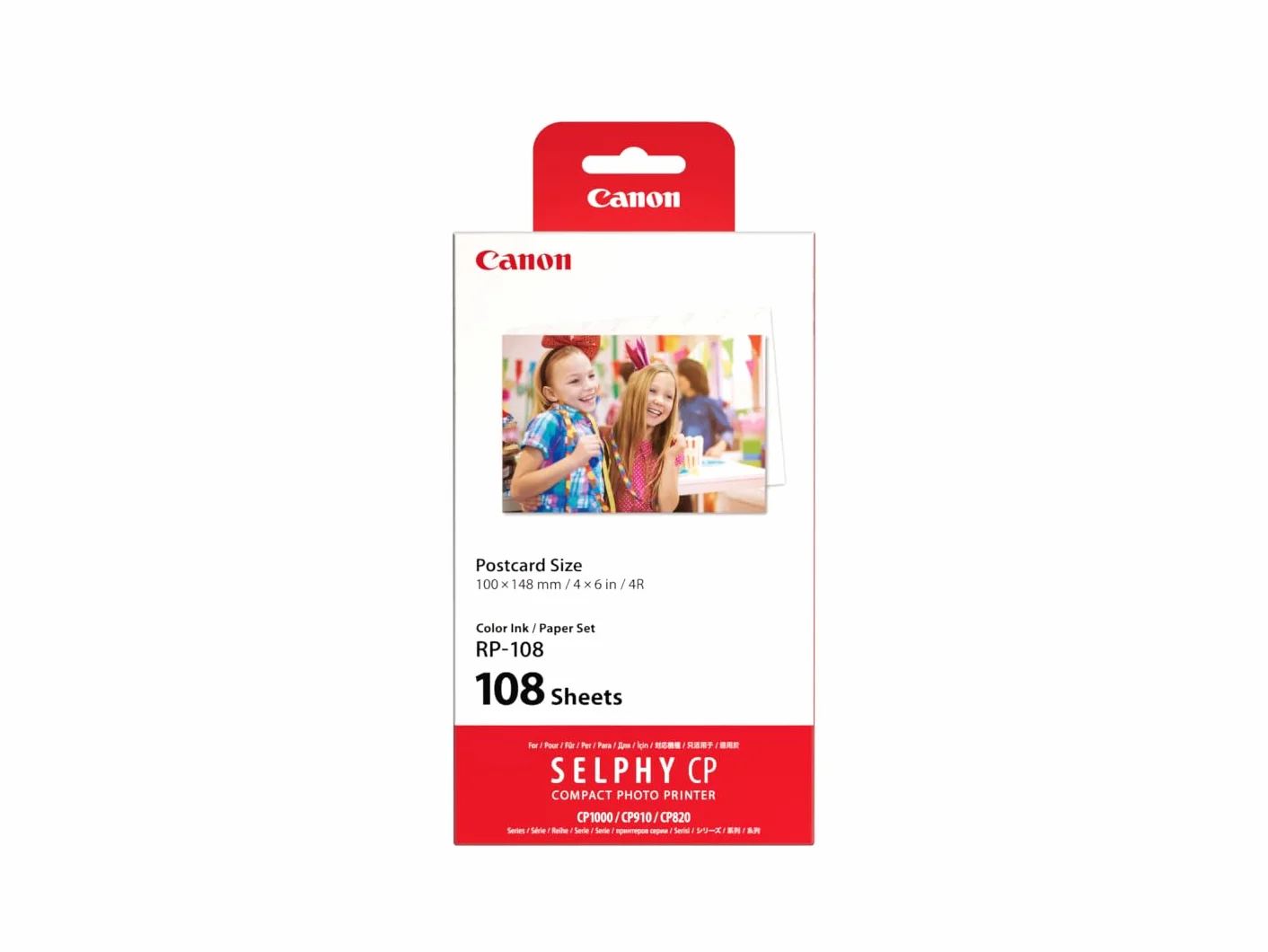 Canon SELPHY RP-108 Set Cartucce Carta Stampante Inchiostro 108 Fogli 100x148mm