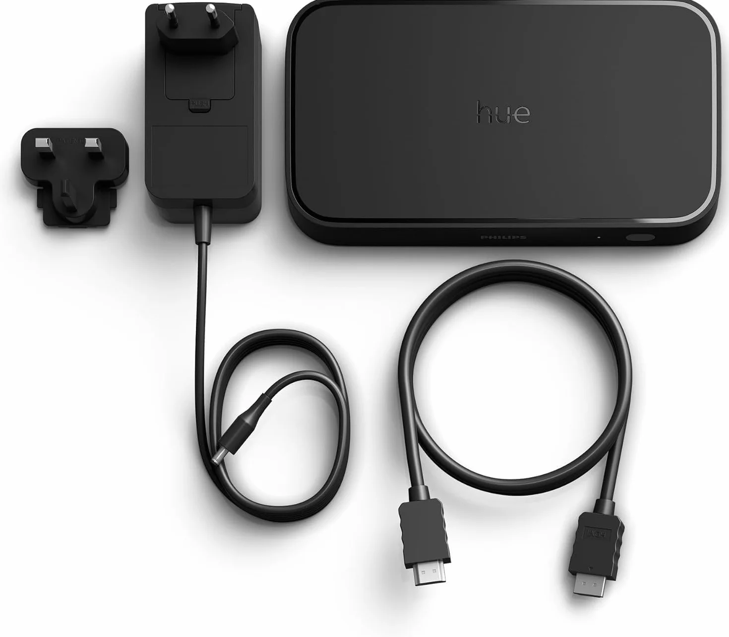 Philips Hue Play HDMI Sync Box 8K - Smart hub che sincronizza fino a 10 luci Hue - Hub luci che richiede Hue Bridge - Supporta Dolby Vision HDR10+ - Controllo con app Hue per luci smart