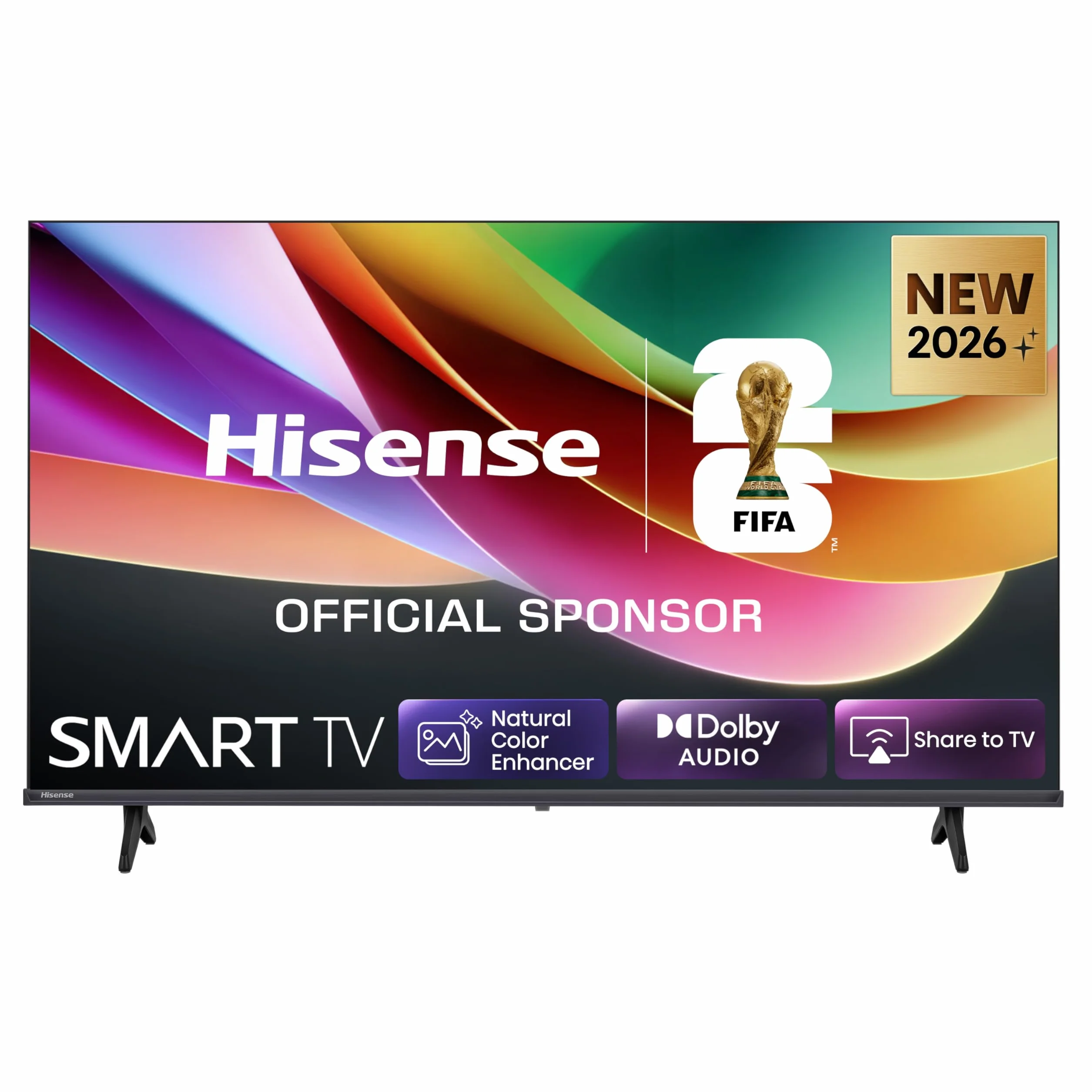 Hisense Smart TV 40" FHD 40E4ST, 60Hz, DTS Virtual X, VIDAA OS con 1000+ APP, Game Mode, Wifi, AirPlay2, Works with Alexa, lativù