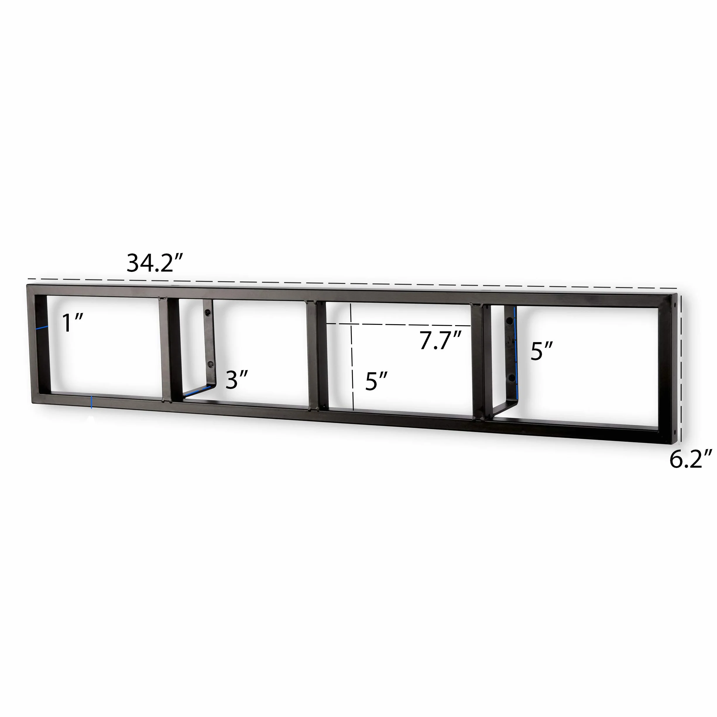 You Have Space Moderno supporto da parete per CD DVD Media Rack Storage Metal Shelf Organizer (nero)