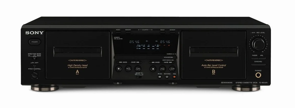 Sony TC WE475 B Piastra di Registrazione schwarz