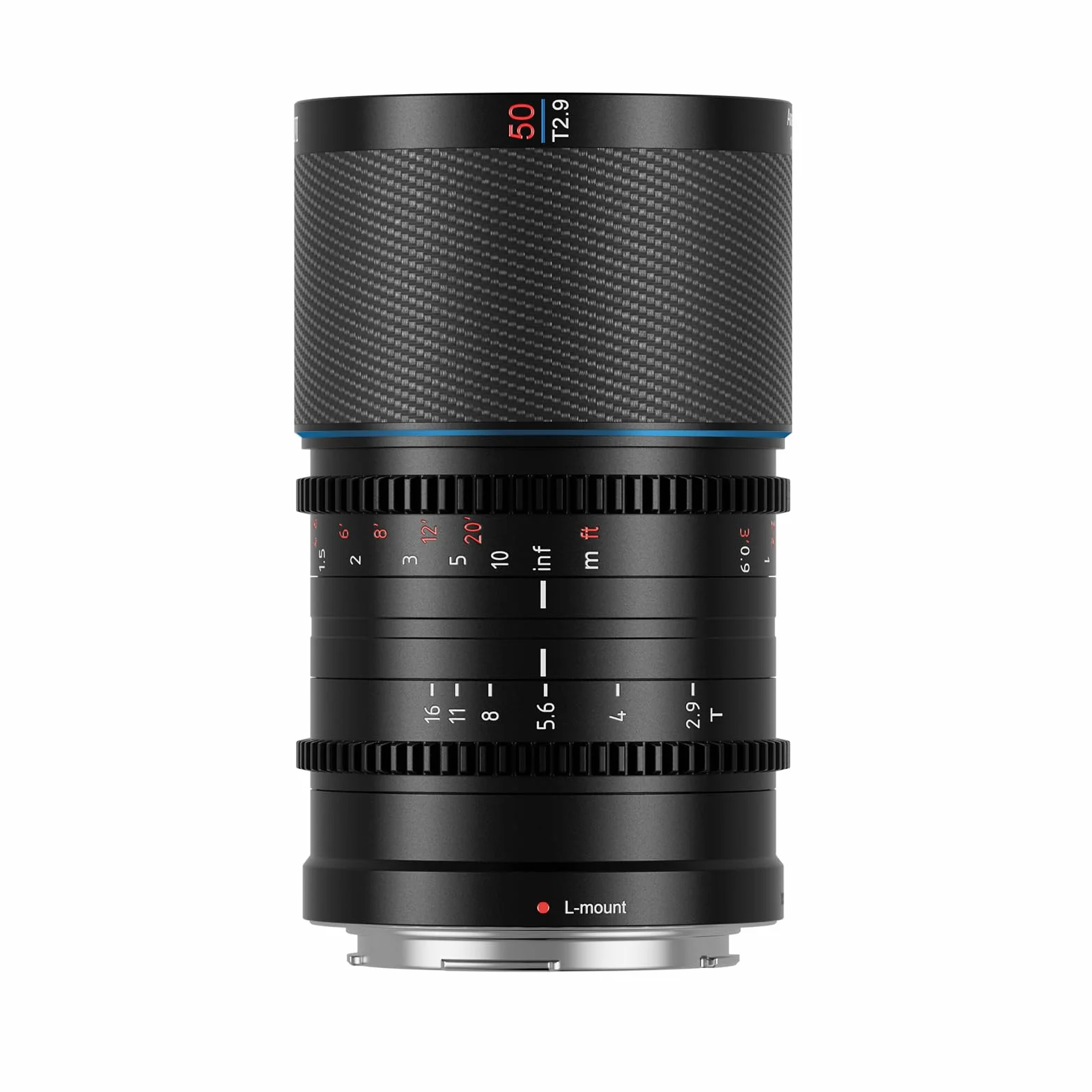 SIRUI Saturn 50mm T2.9 1.6X Full Frame carbonio fibra Anamorphic Lens, cine cinema obiettivo obiettivi lens lenti lente più leggero di 500g (Nature Flares, L Mount)