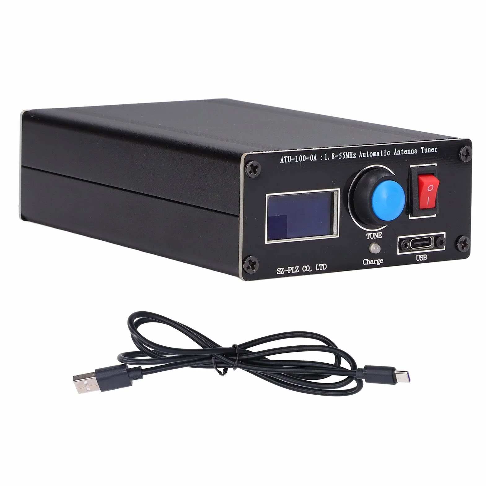 ATU‑100 Mini Sintonizzatore D'antenna Automatico Display 0,96 Pollici USB 1,8‑55 Mhz