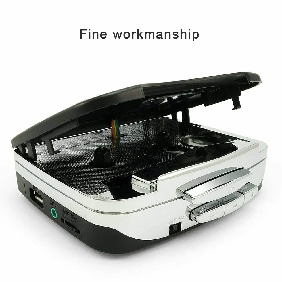 Annadue Convertitore Cassetta MP3, Stereo da Nastro a MP3, con Cuffie per Uso Domestico e all'Aperto, Convertitore Digitale di Nastri MP3