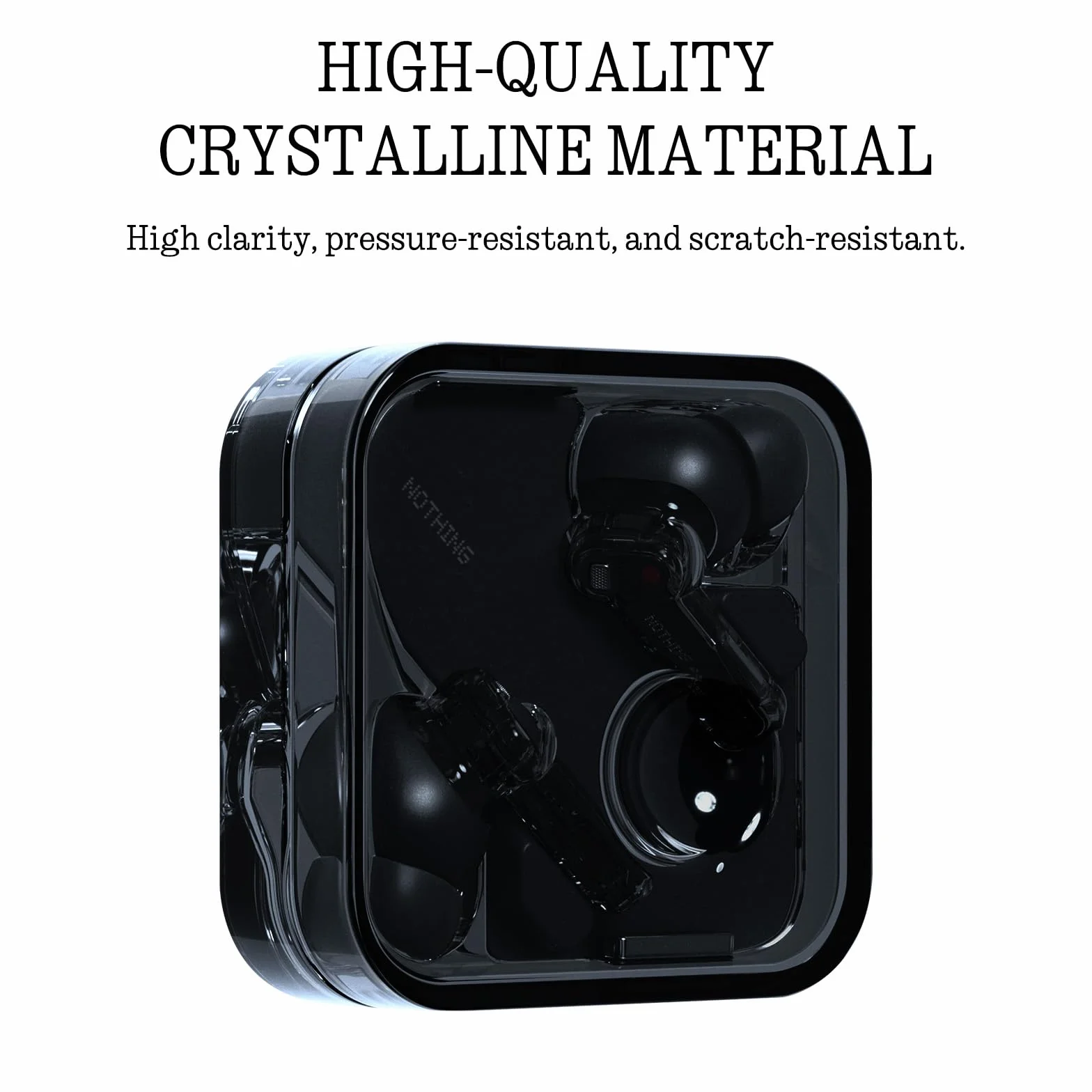 Nothing Ear cuffie bluetooth Audio Hi-Res Cancellazione attiva del rumore intelligente Nero