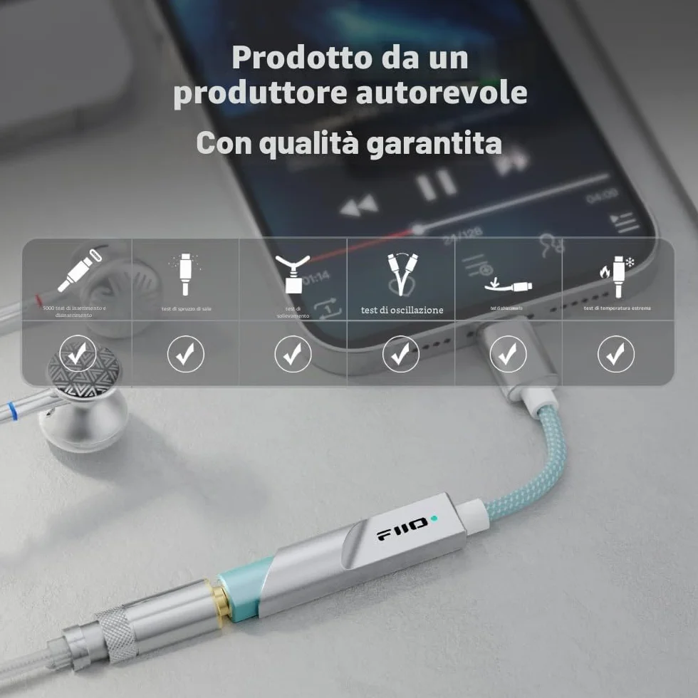 FiiO KA11 USB-C DAC e Amp Dongle Nero