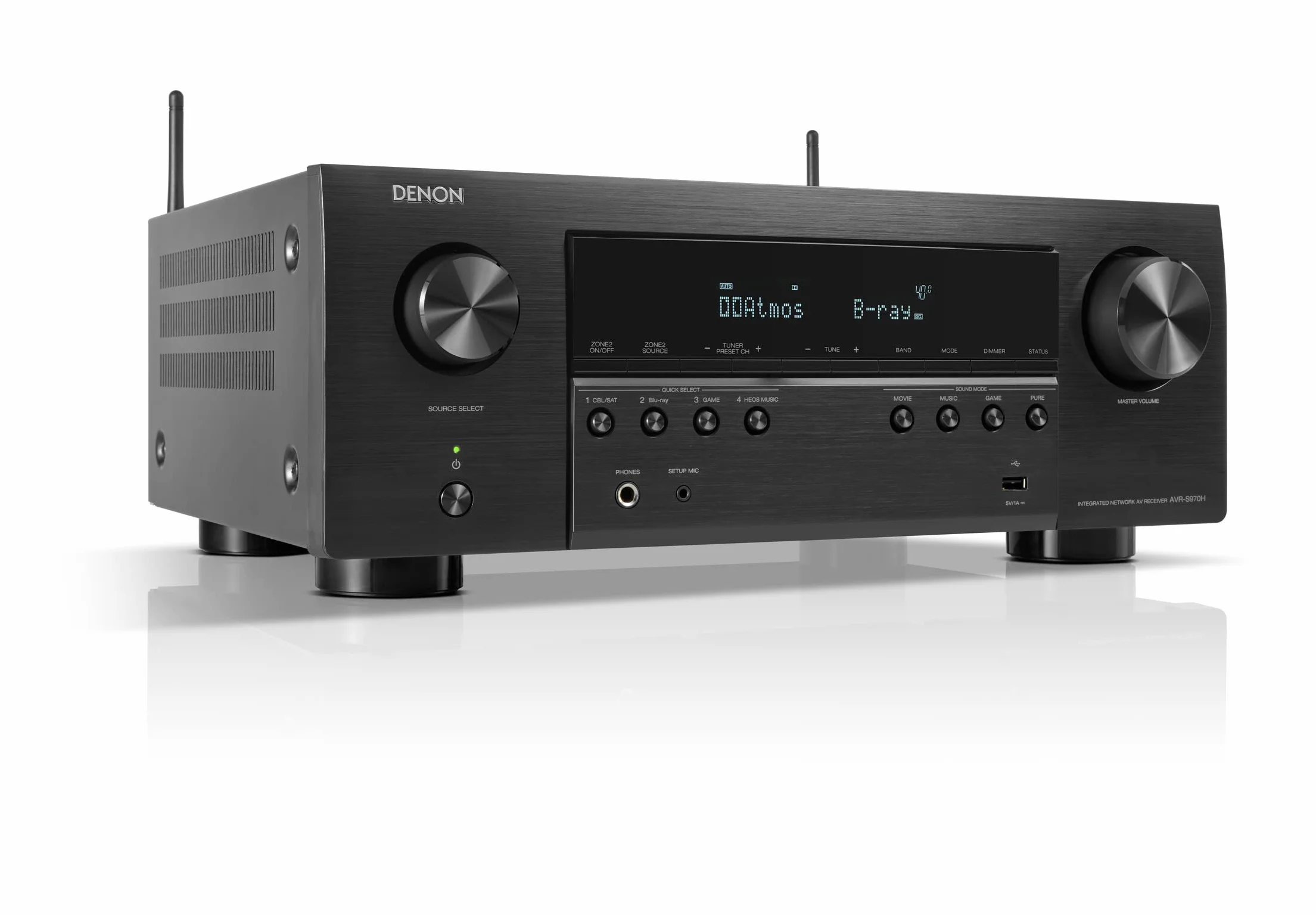 Denon AVR-S970H ricevitore AV 7.2 canali Dolby Atmos DTS:X 8K HDMI Bluetooth WLAN
