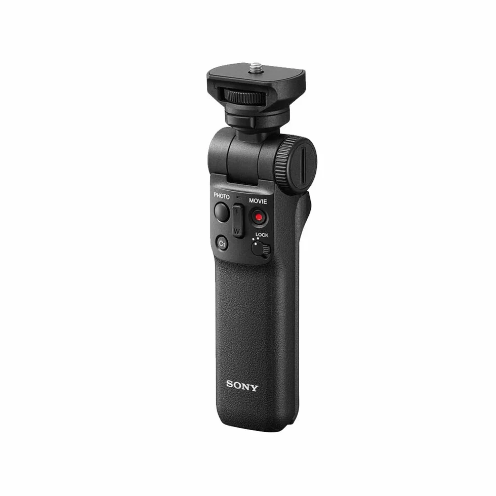 Sony Gp-Vpt2Bt Shooting Grip Bluetooth, Con Funzione Telecomando Wireless E Treppiedi, Per Fotocamere Digitali Sony, Ottimale Per Video E Vlog, Nero