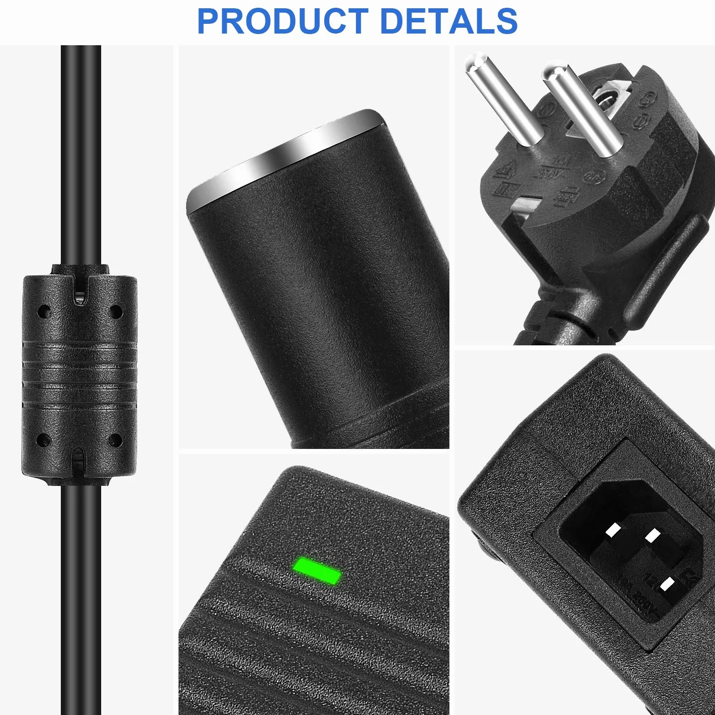 LEDMO 2 Pack caricatore 10A-120W AC/DC adattatore 220V-12V, convertitore elettronico, presa accendisigari auto 100-240V, settore trasformatore gonfiatore aspirapolvere