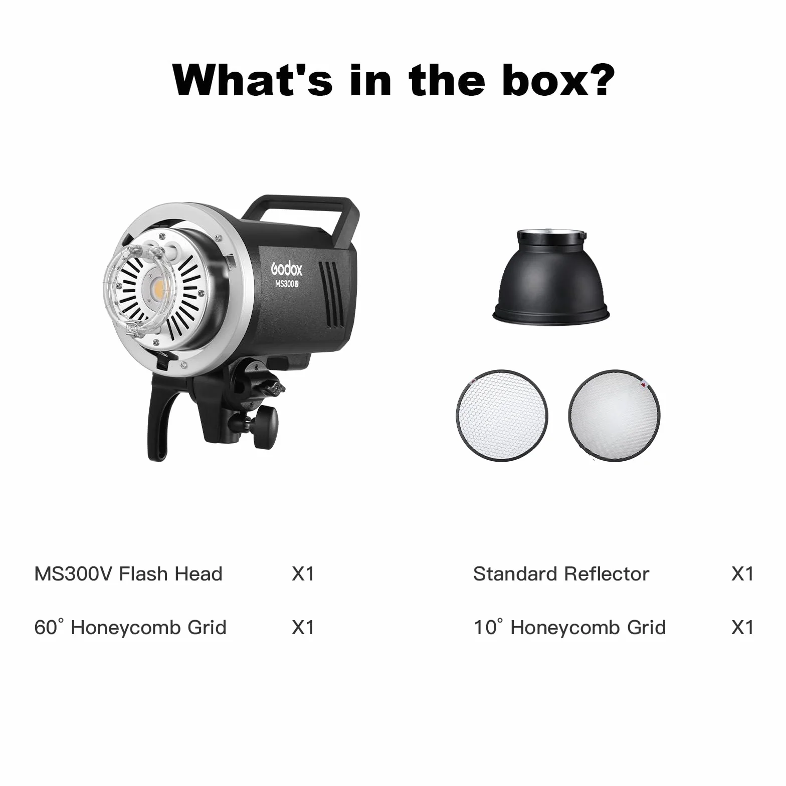 Godox MS300-V 300W Studio Flash 300w Luce Stroboscopica Sistema X wireless 2.4G 0.1-1.8S Tempo di Riciclo 5600±200K con Lampada da Modellazione a LED per Ritratti, Moda e Fotografia Pubblicitaria