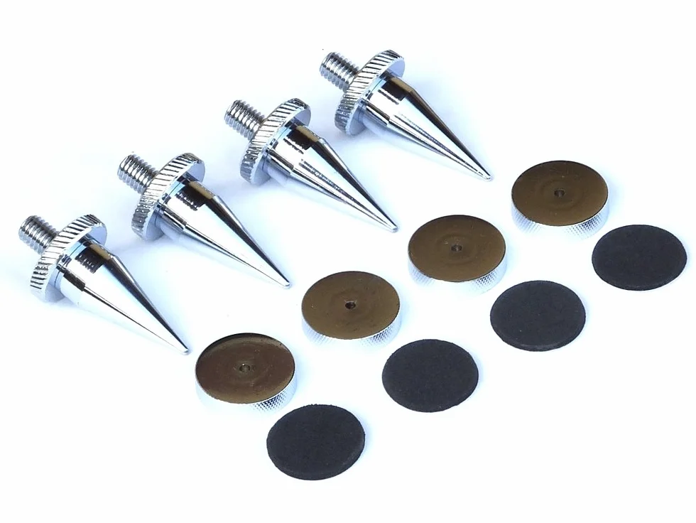 Ricable Custom SK2 Kit 4 pz Spikes Piedini Conici a punta 80 Grammi vite M8