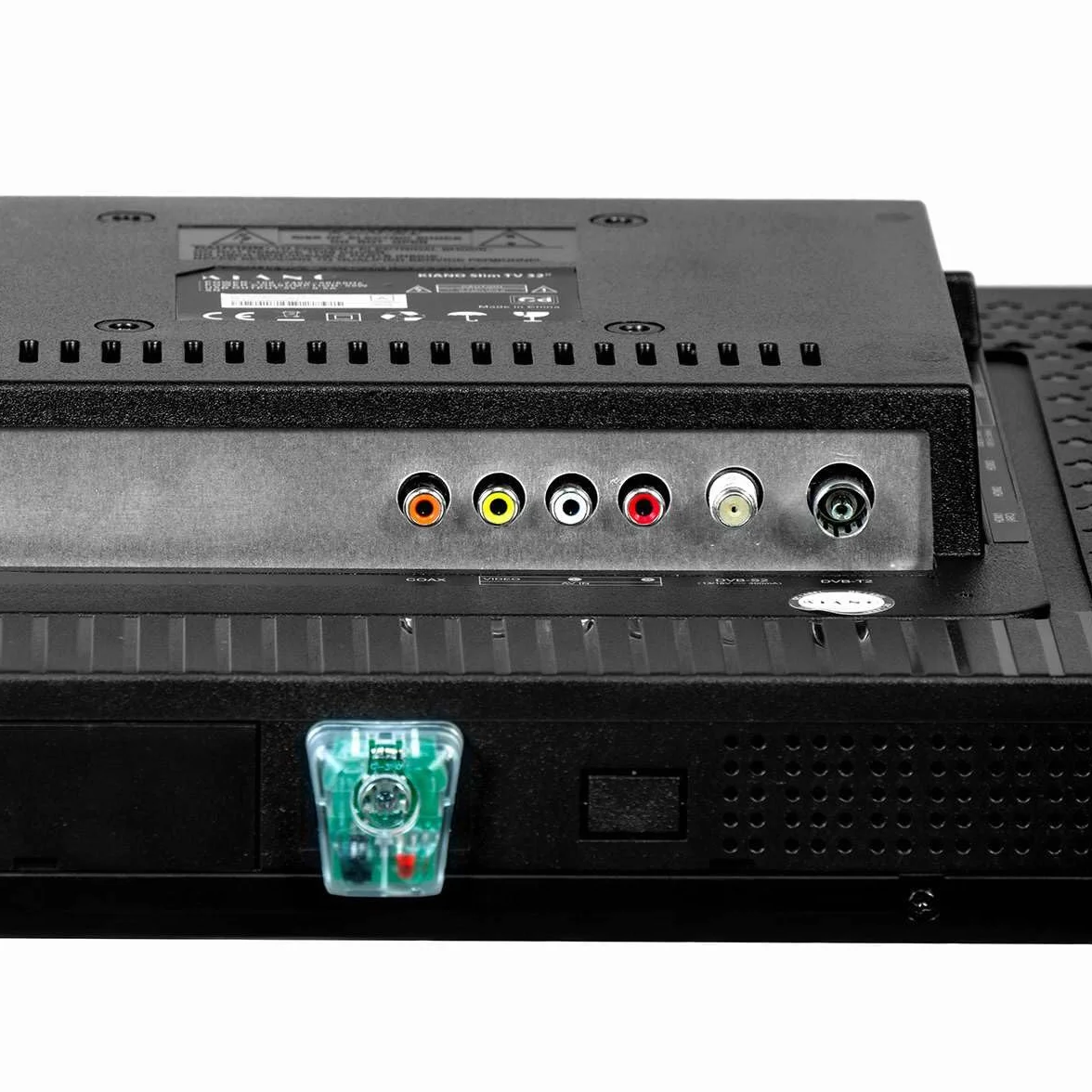 KIANO Slim TV 32" 80 cm DVB-T2 CI+ LED HD HDMI USB Dolby Audio PVR Hotel Mode Czarny