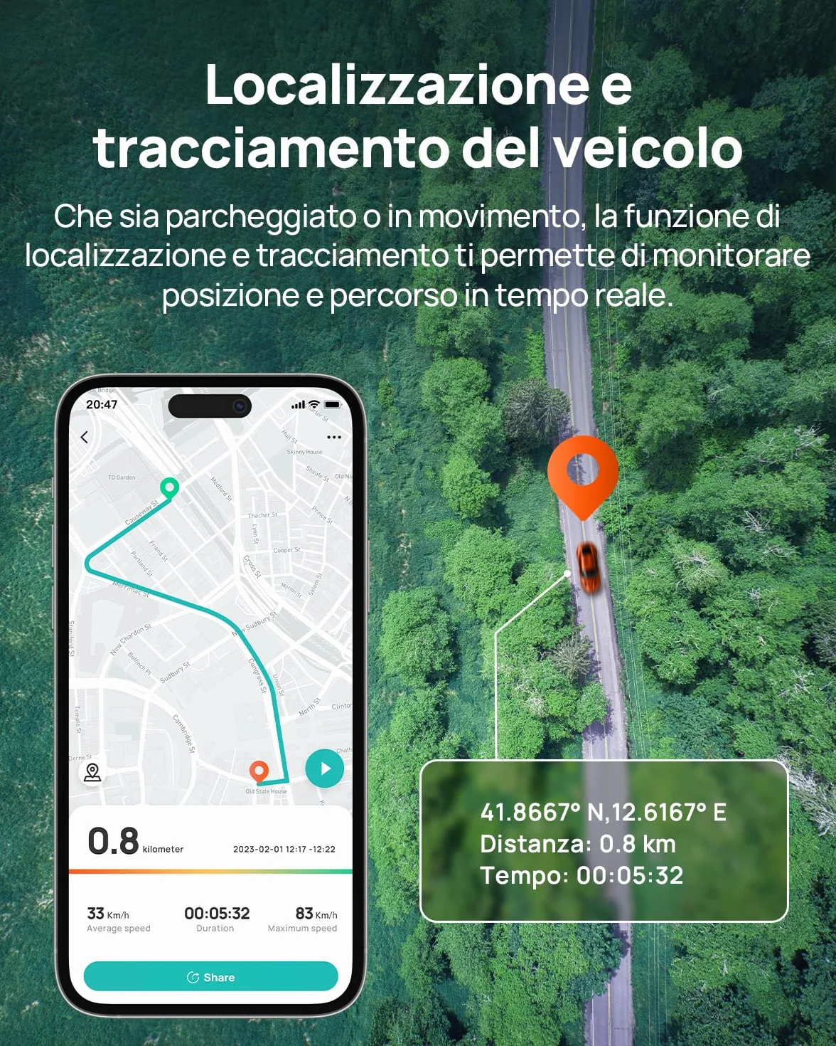 70mai 4G Kit di Cablaggio Rigido per Dash Cam Auto A810 Lite/A810S/T800/A510, Sorveglianza Parcheggio 24 Ore, Monitoraggio in Tempo Reale