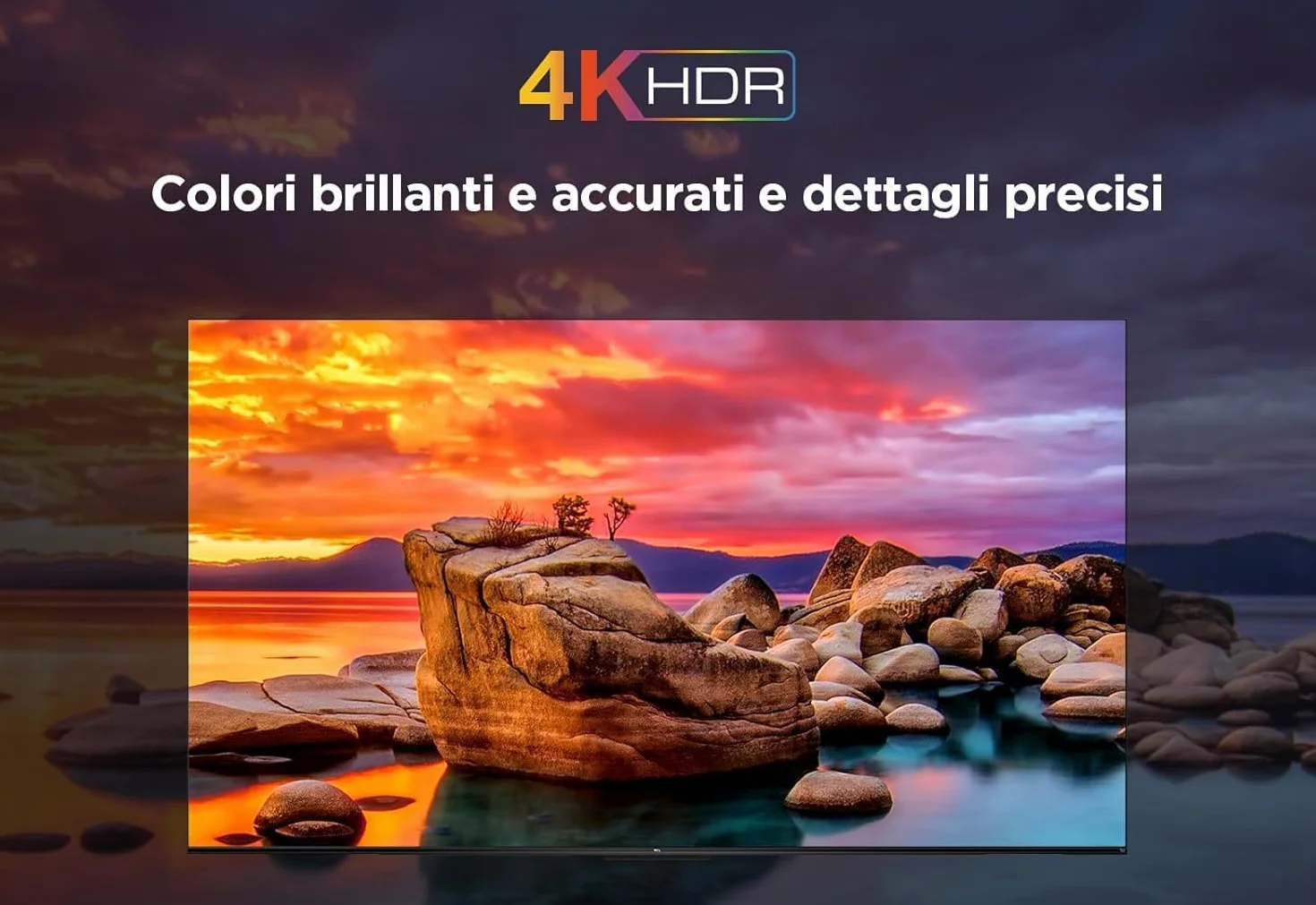 TCL - 50PF650 50 Pollici TV 4K Ultra HD, Smart LED e Fire TV (Dolby Vision, Dolby Atmos, DTS, HDR 10, Alexa integrato, Airplay2, Miracast)