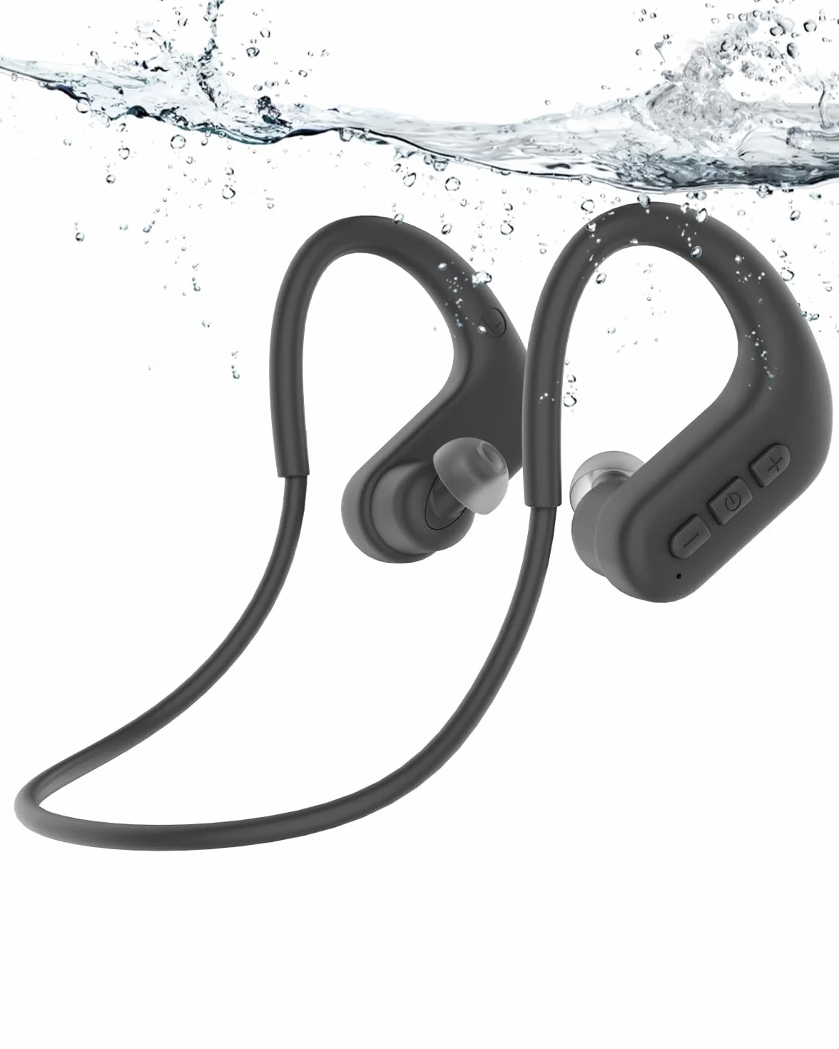 SANOTO Cuffie Subacquee per Piscina,In Ear Cuffie Conduzione Ossea Bluetooth 5.4, IPX8 Waterproof Auricolari Nuoto, 8G Mp3 Subacquee per Nuoto, Auricolari Sport for Swim, Running and Surfing