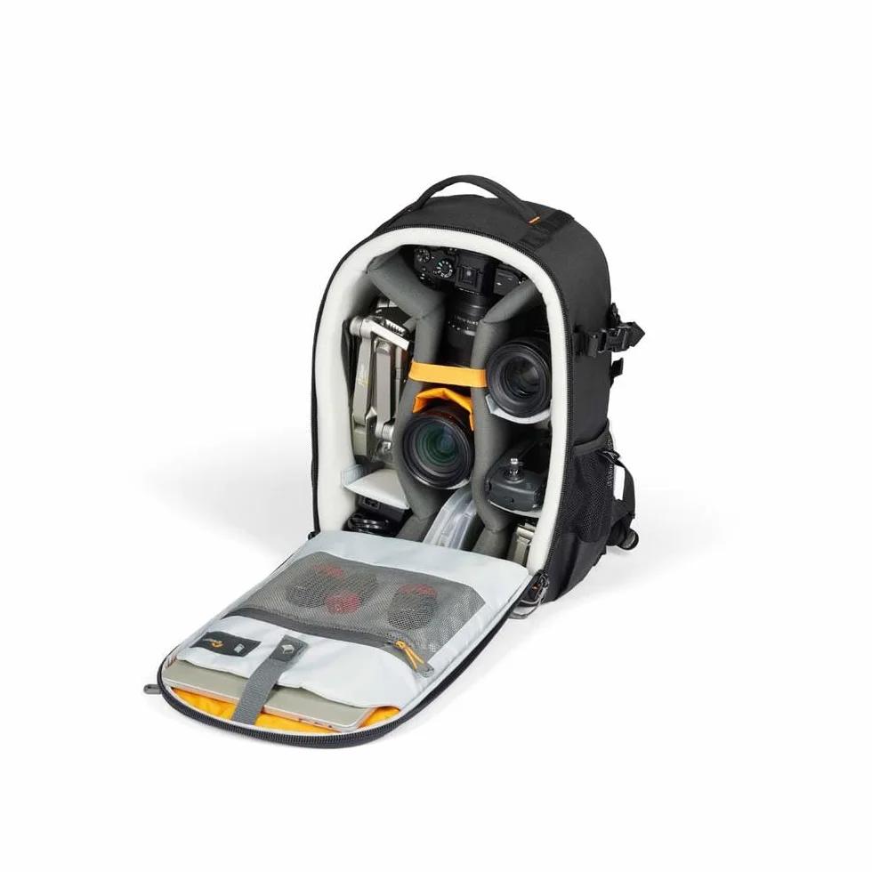 Lowepro Adventura BP 300 III, Zaino Fotocamera con Supporto Treppiede, Tasca per Laptop da 13", Accesso Frontale, Compatibile con la Serie Sony Alpha 7-9, Nero