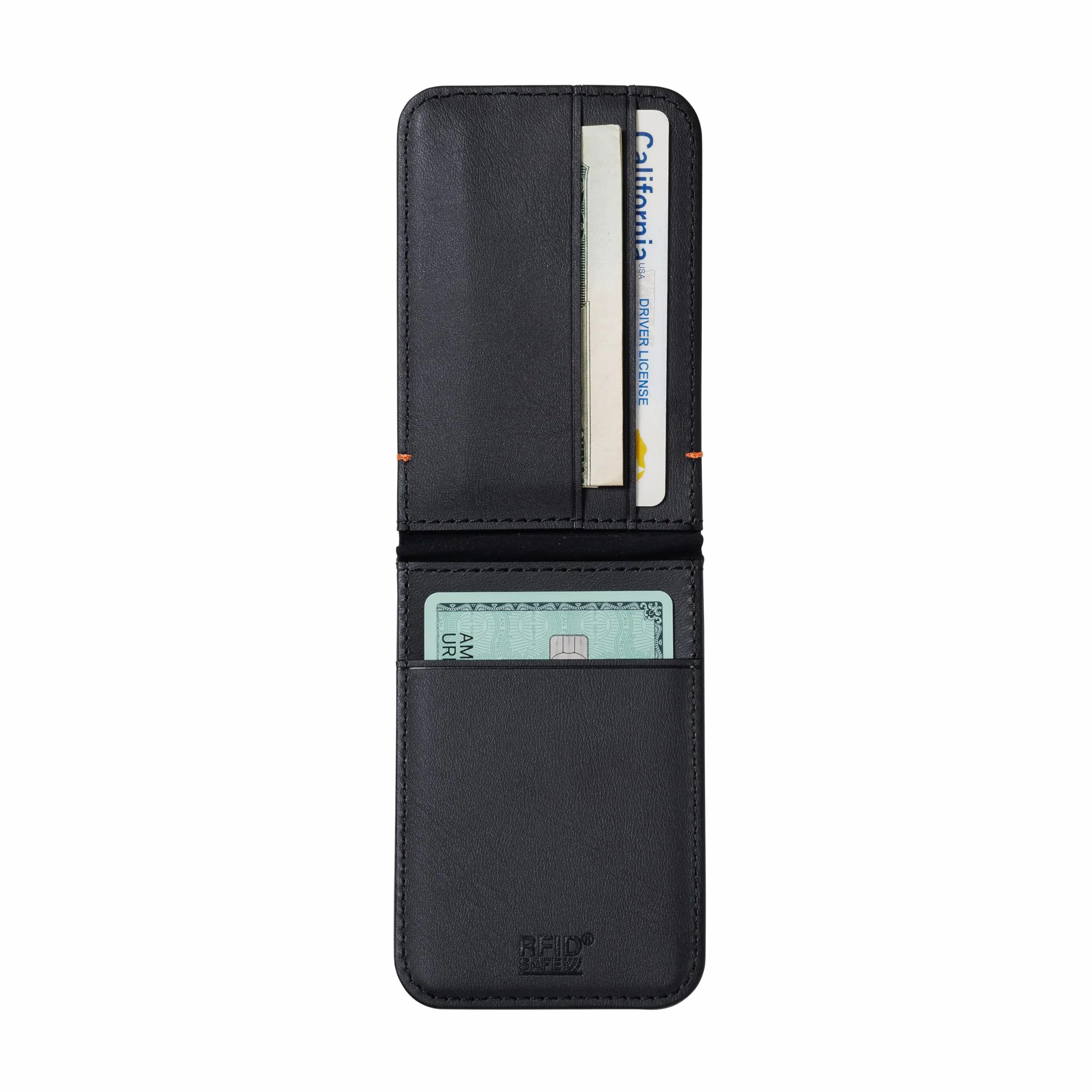 URBAN ARMOR GEAR Metropolis Magnetic Slim Wallet con funzione stand (portafoglio con magneti ultraresistenti, fino a cinque carte di credito) nero kevlar