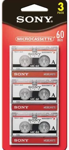 Sony Micro cassette 3MC60 Audio cassette 3 pezzo(i)