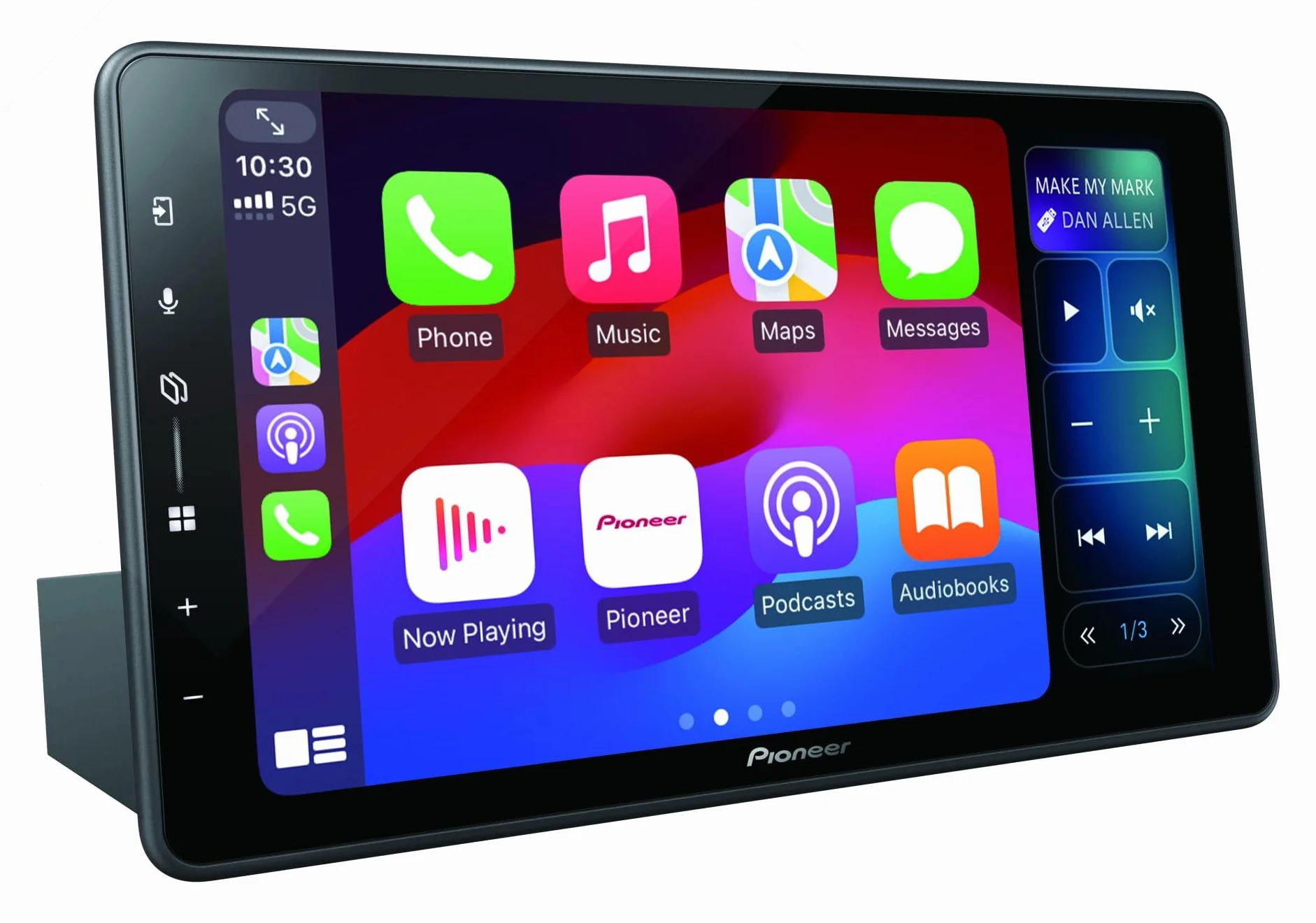 Pioneer SPH-EVO98DAB-UNI – Ricevitore multimediale universale 1-DIN, pannello touch capacitivo da 9", compatibile con Wi-Fi, Apple CarPlay, Android Auto e DAB+, Bluetooth, HD-TVI