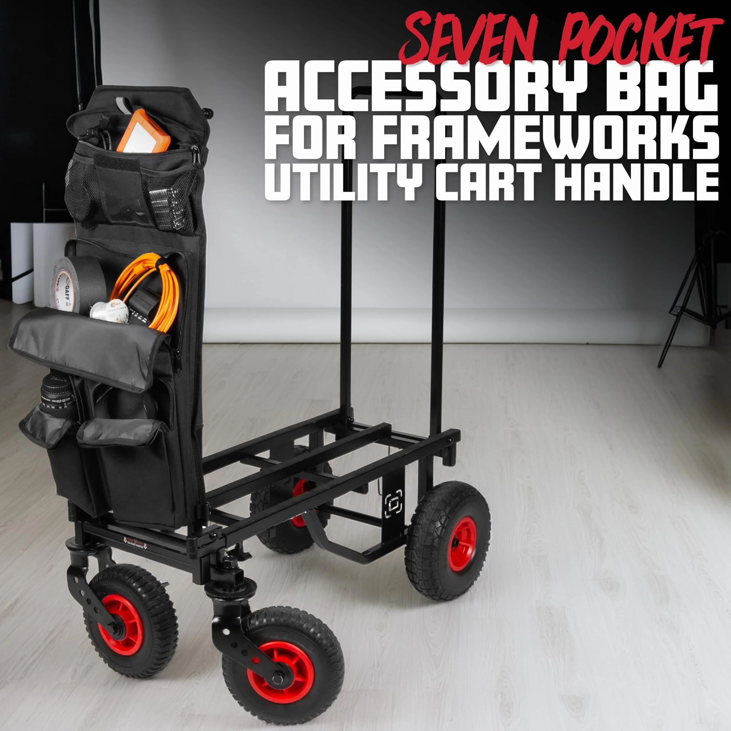 Gator Frameworks Borsa porta accessori con 7 tasche per carrelli multiuso Gator Frameworks (GFW-UTL-CART-ACCBAG)