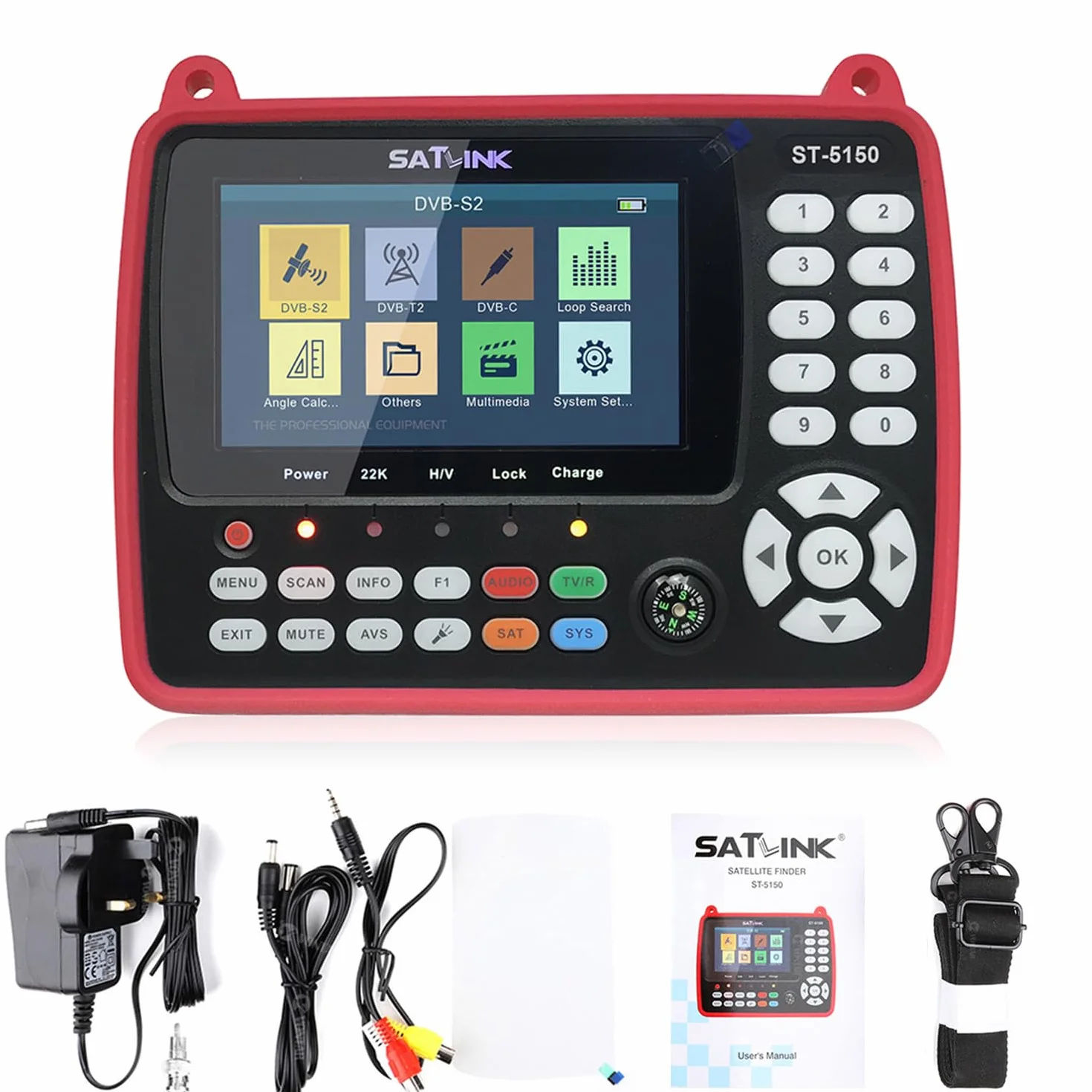 Rilevatore satellitare ST-5150 DVB-S2 / T2 / C COMBO HD, rilevatore di segnale TV satellitare, digitale, manuale, H.265