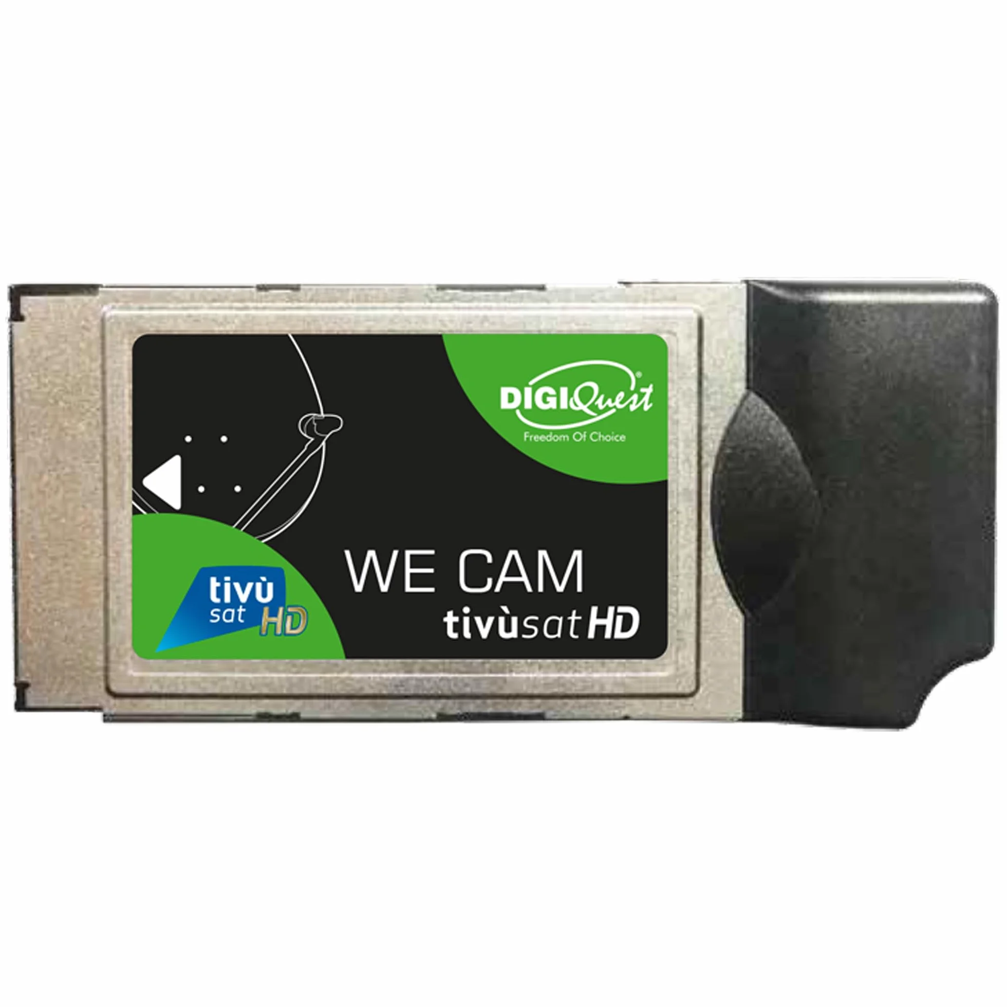 We CAM SmartCam Modulo di DIGIQuest – modulo HD CI+ WiFi con tasto WPS per la ricezione di canali HD/4K italiani via satellite Eutelsat HotBird 13,0° est (senza scheda TiVuSat)