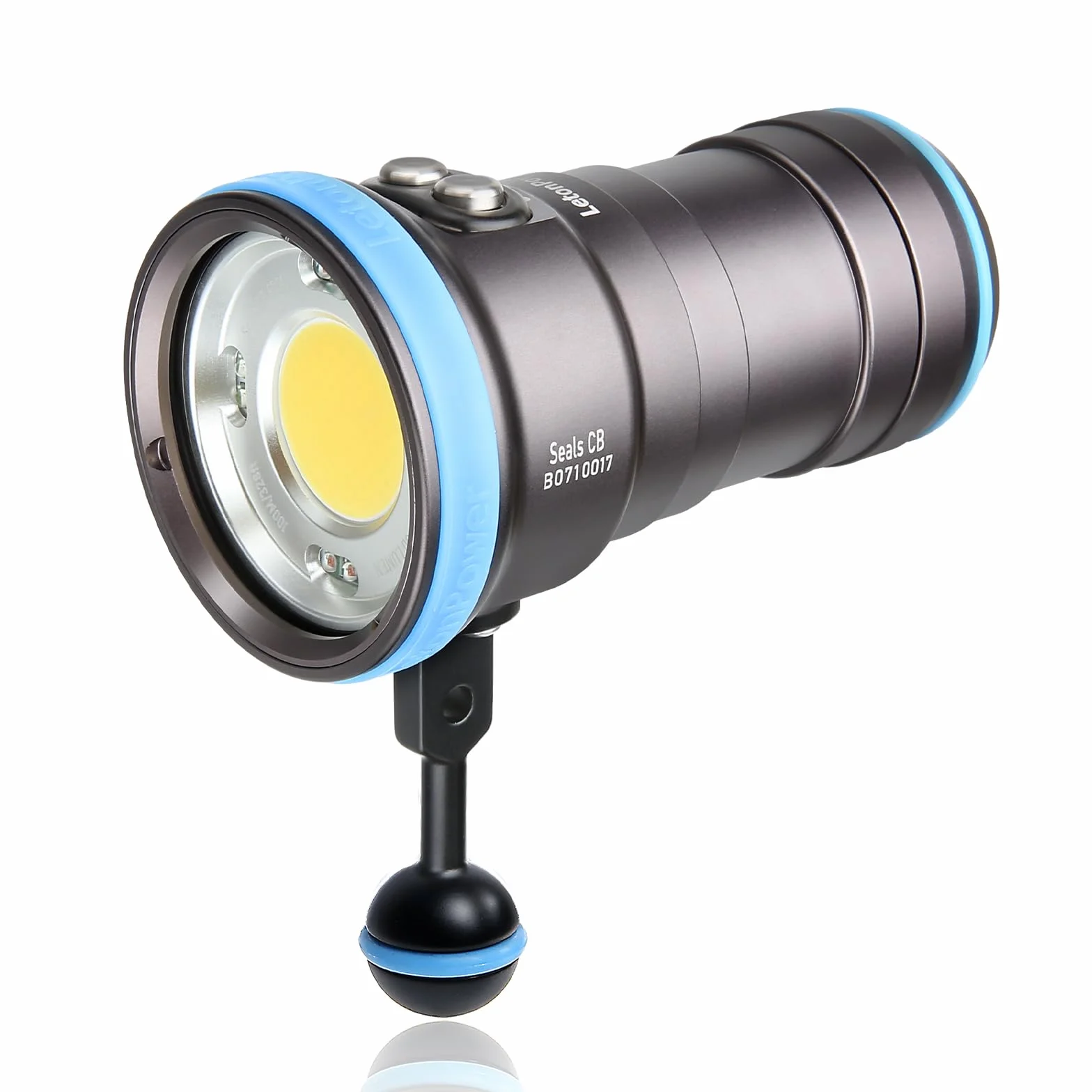 Seal CB Torcia Video Subacquea 4000 Lumen - 120° CRI 94 6500K, Impermeabile 100m, Ricarica USB-C per Video e Foto Subacquee Professionali