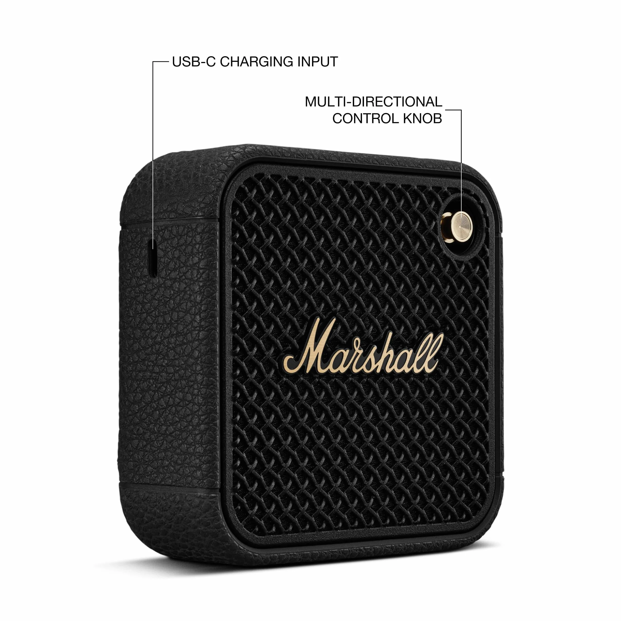 Marshall Willen II Altoparlanti Bluetooth Wireless 17 Ore di Riproduzione IP67 Impermeabile Ricarica Rapida - Nero