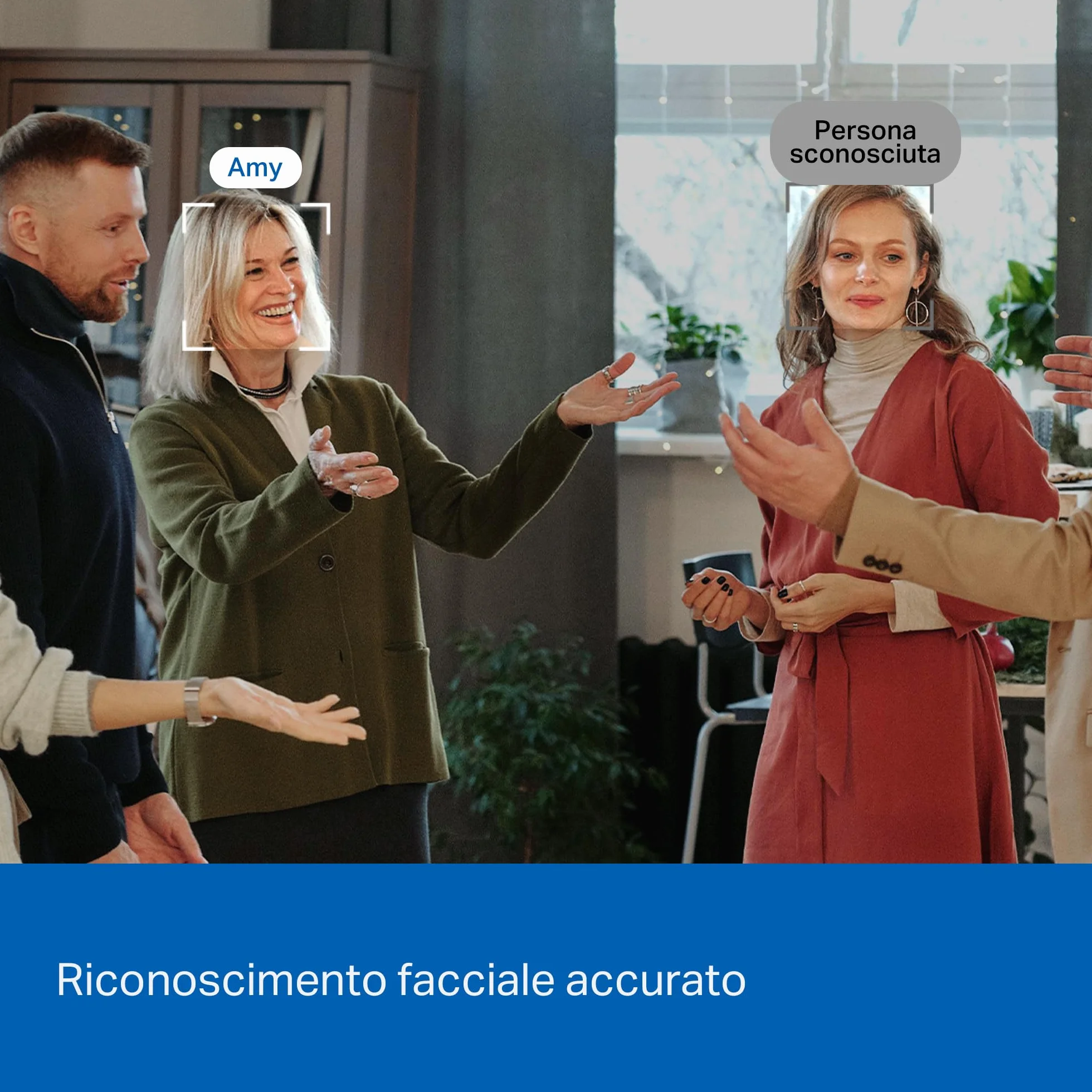 Tapo C260 4K 8MP Telecamera WiFi Interno, Rilevazione e Notifiche Smart AI, Riconoscimento Facciale, Visione Notturna Migliorata, Compatibile con Alexa, Modalità Avanzata di Privacy, Block Zones