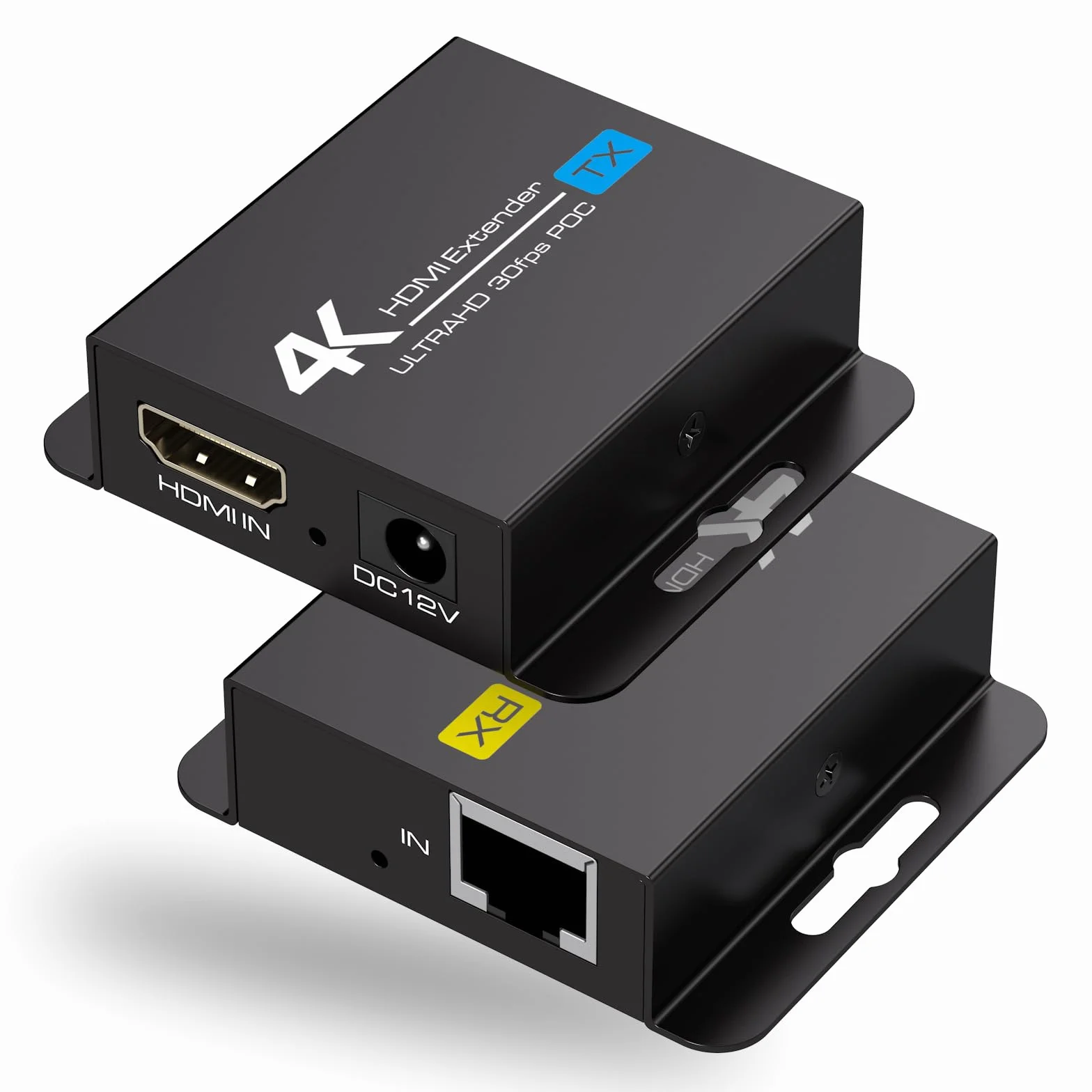 VEDINDUST HDMI Extender 4K30HZ 40M 131FT Ethernet Over Cat5e6 7 Auf RJ45 Supporto 4k1080P 3D POC EDID Solo bisogno di alimentazione TX per lavoro