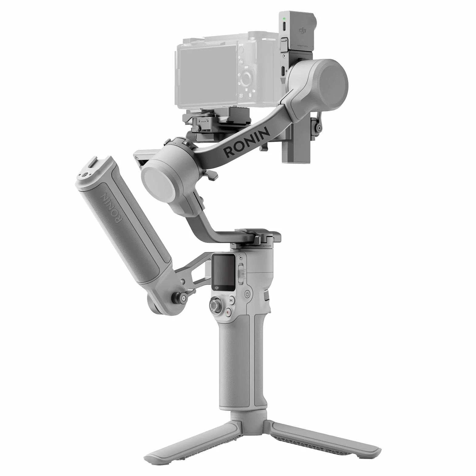DJI RS 4 Mini Combo, stabilizzatore per fotocamera Canon/Sony/Panasonic/Nikon/Fujifilm, blocchi automatici degli assi, 2 kg di carico, stabilizzatore per fotocamera, impugnatura a valigetta