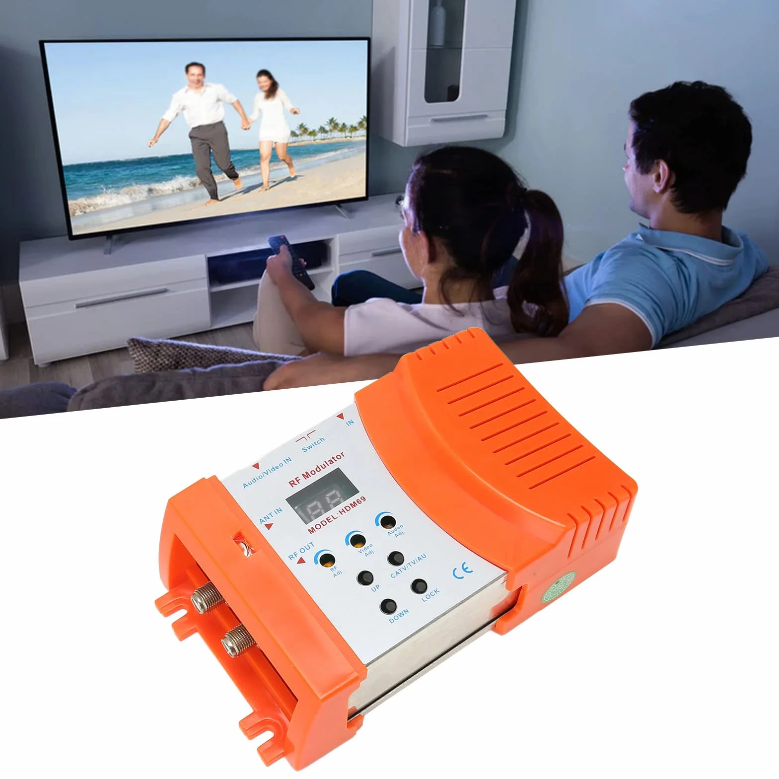 Modulatore HDMI RF Digitale, Convertitore AV a RF 1080P PAL/NTSC per HDTV