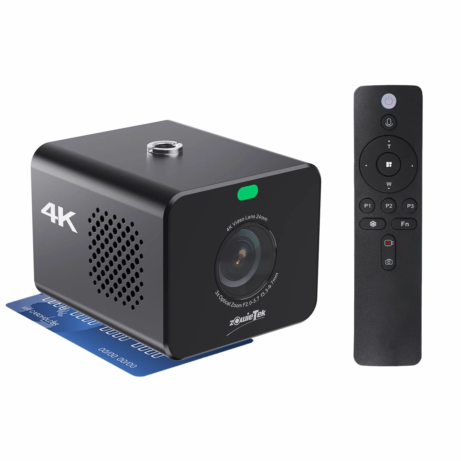 zowietek videocamera POV 4K zoom NDI|HX3, autofocus, uscita SDI/HDMI/UVC, zoom ottico 3x, compatta, controllo mobile, alimentazione PoE/USB-C, registrazione TF/NAS, live streaming pro