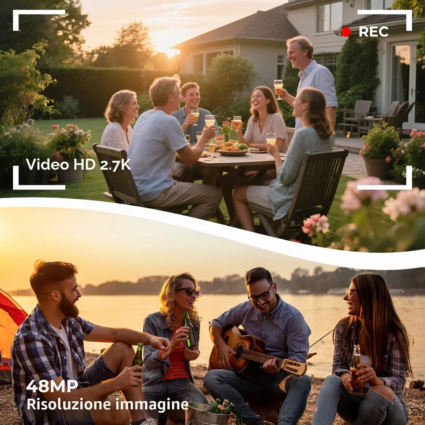 Videocamera 2.7K Camcorder 48MP zoom digitale 18X Vlogging Camera per Youtube, 3.0" 270°Schermo Webcam Video Camera con Scheda da 32 GB & Batteria