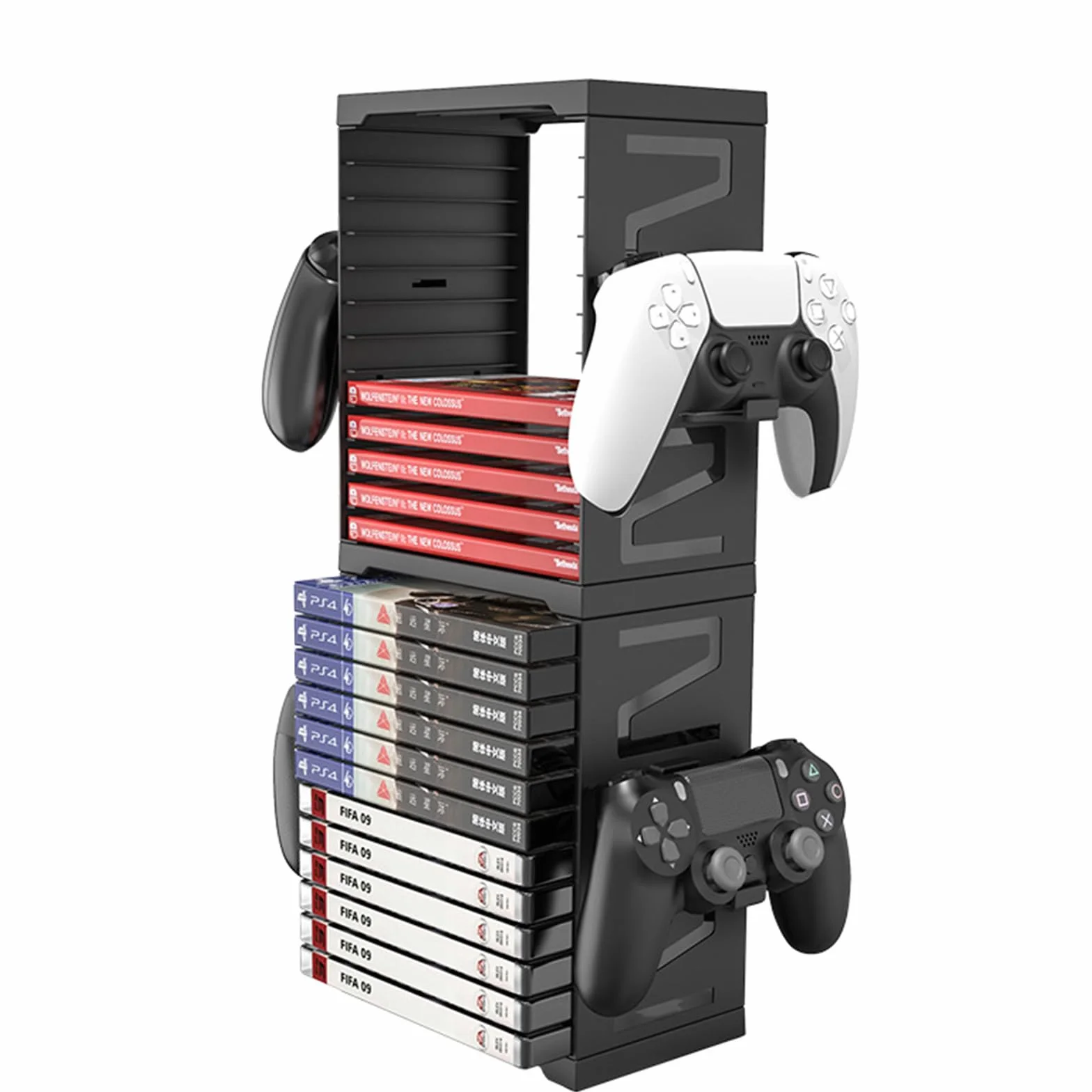 Torre di immagazzinamento per videogiochi Game storage tower compatibile con PS5/PS4/Xbox Series X/Xbox One/Nintendo Switch