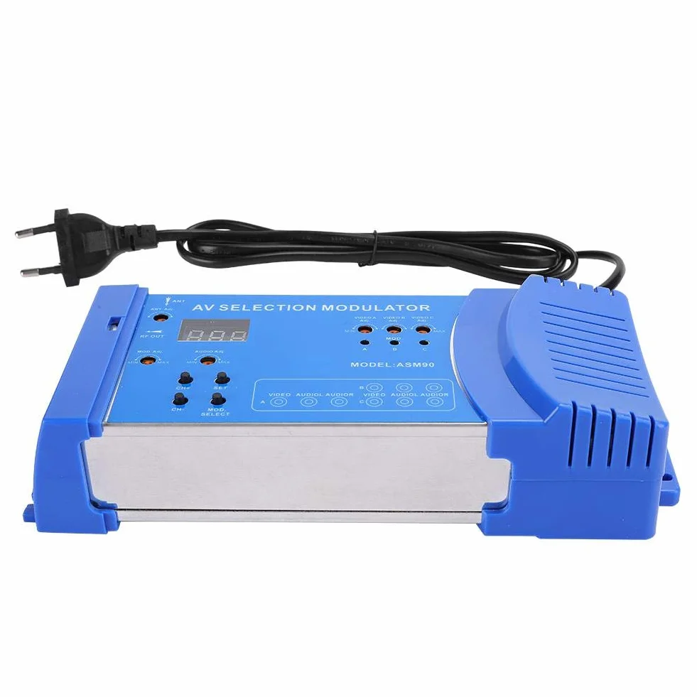 PUSOKEI Modulatore Domestico Digitale Doppia Banda VHF UHF Standard TV Pal NTSC