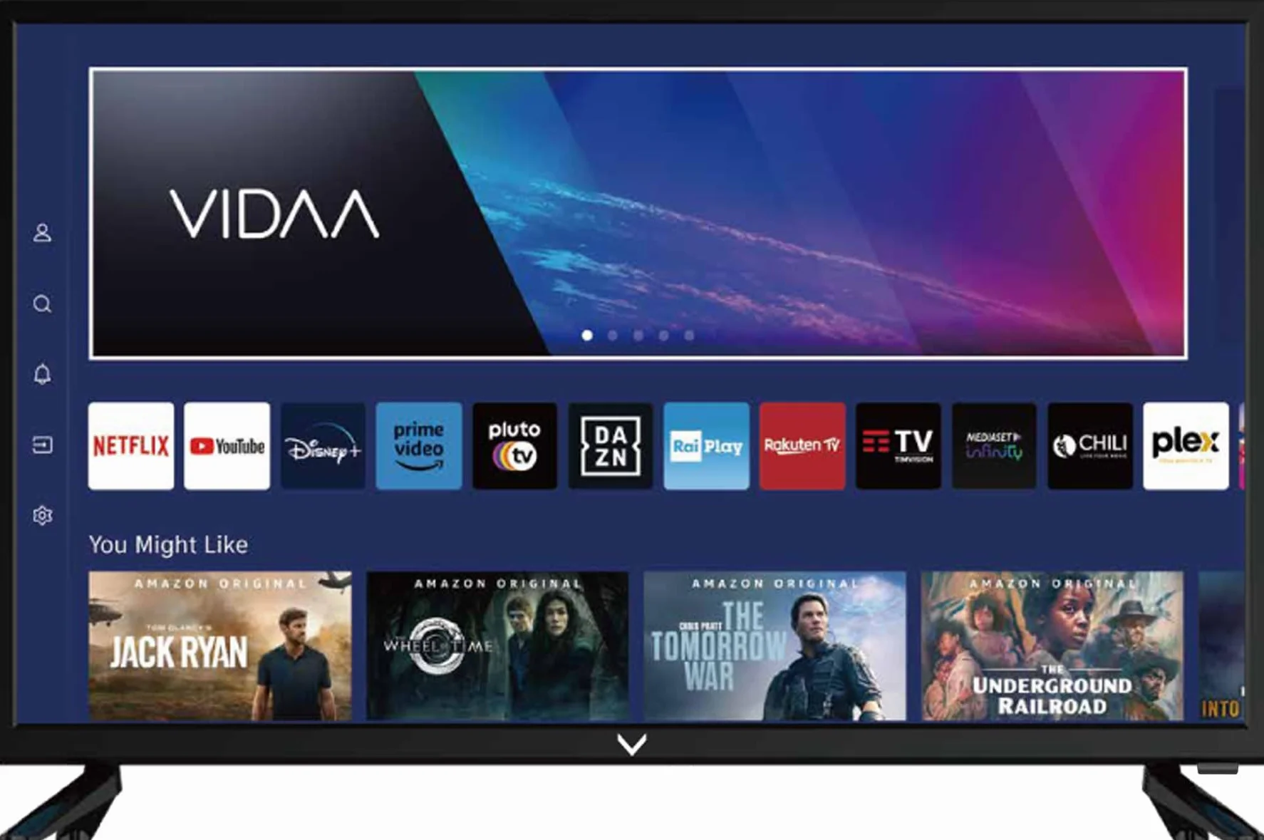 Majestic SM22 FHD V1 - Televisore SMART LED FULL HD 22", Sistema operativo VIDAA, Wi-Fi integrato, DVB-T/T2 e DVB-S/S2, Doppio sistema di alimentazione: AC 100/240V - DC 12V, Telecomando, USB