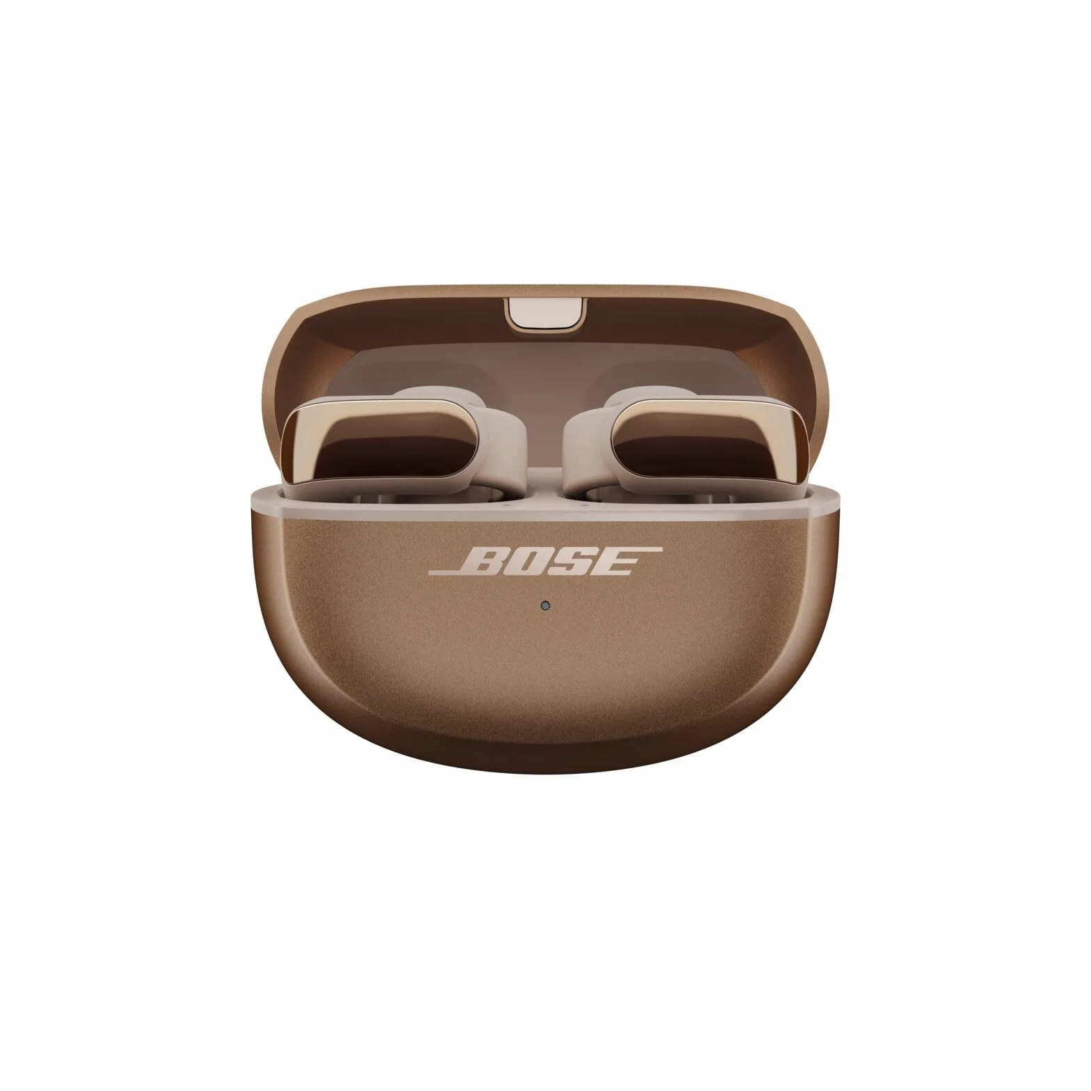 Bose Ultra Open Earbuds Auricolari Open-ear Wireless Bluetooth 5.3 con Lunga Durata della Batteria, Tecnologia OpenAudio, Fino a 48 Ore di Autonomia, Beige Legno Di Mare - Edizione Limitata