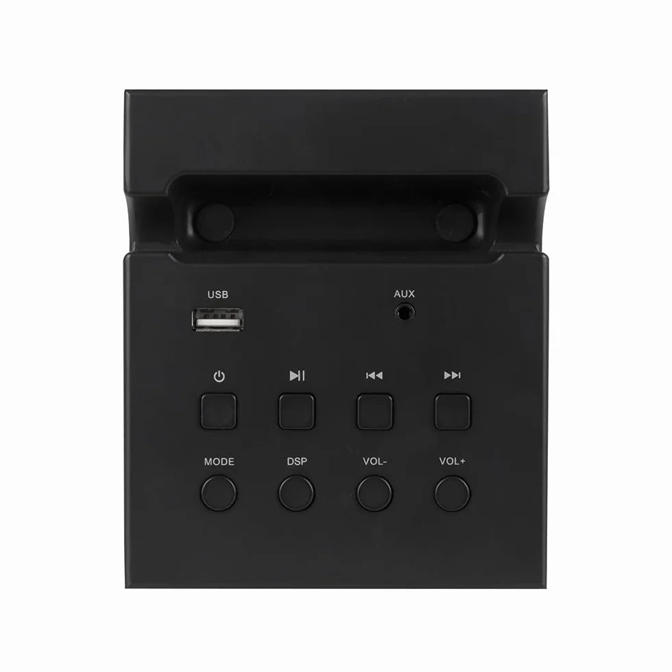 NGS SKY CHARM 2.1- Altoparlante a Torre Bluetooth da 80W con Ingresso Ottico, USB, Radio FM e AUX IN, Nero