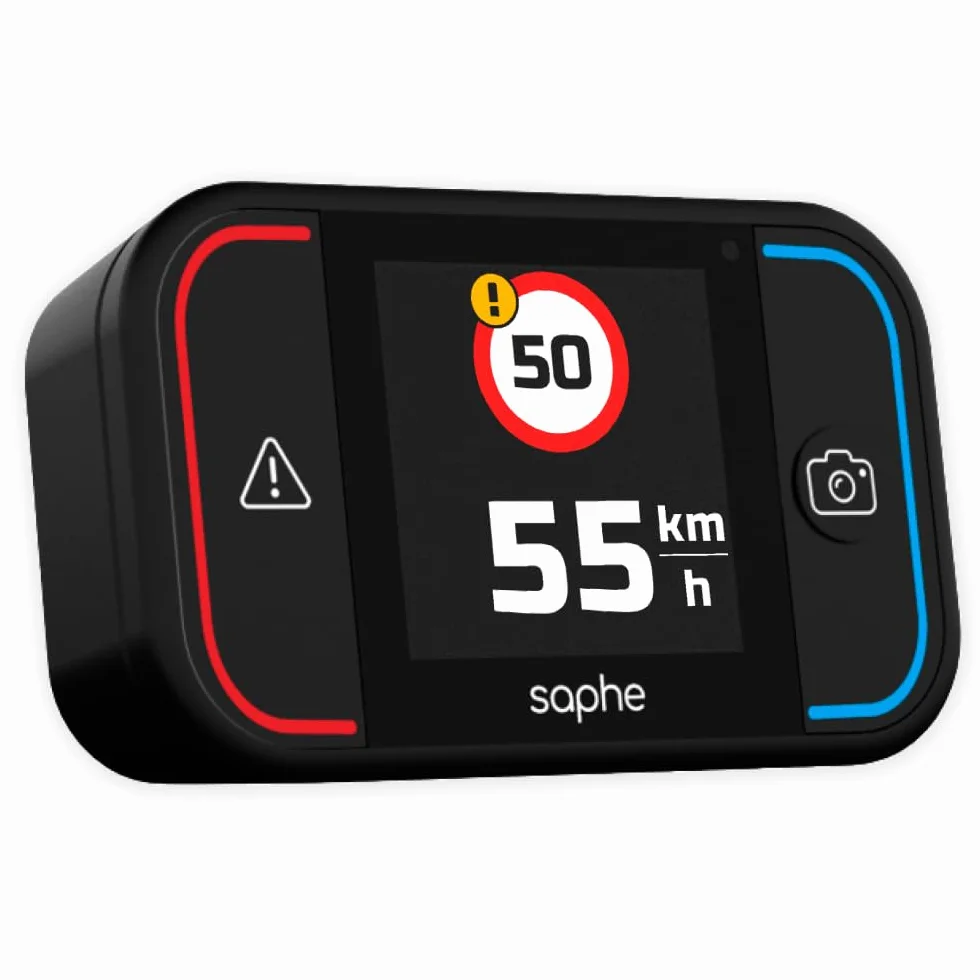 Saphe Drive Pro Rivelatore Autovelox con Display a Colori, Bluetooth, Accessori Auto