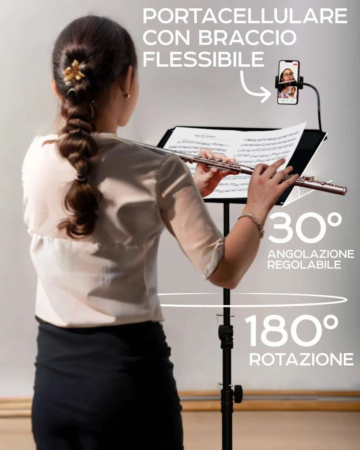 Supporto per treppiede per proiettore, regolabile da 68,6 a 157,4 cm, proiettore da pavimento portatile e supporto per laptop, macchina fotografica e luce, rack per DJ e supporto per musica o film