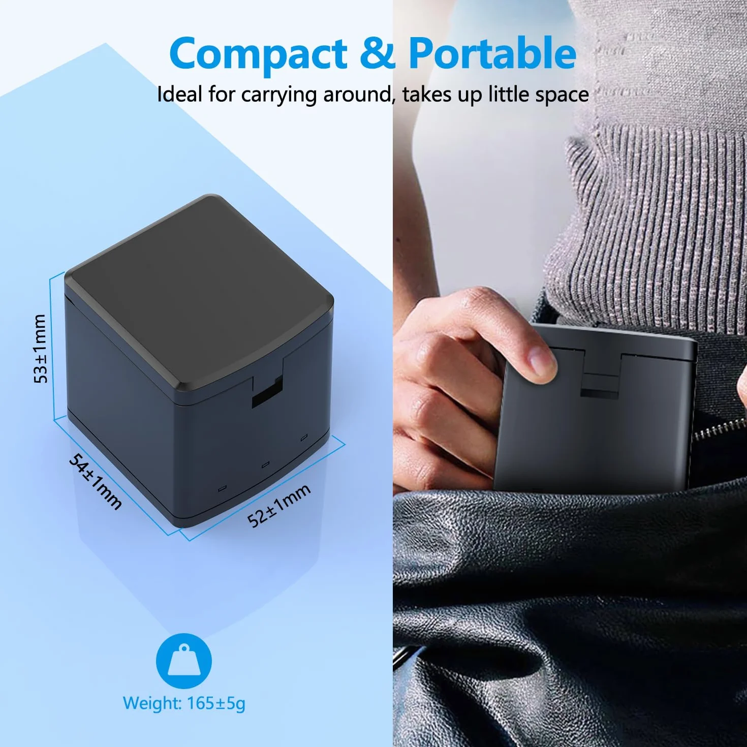 melasta per GoPro Hero 12/11/10/9 Series Batteria Fotocamera, Tre batterie ricaricabili da 1800 mAh, caricatore e custodia di ricarica (3 Batteria + 1 Caricatore)