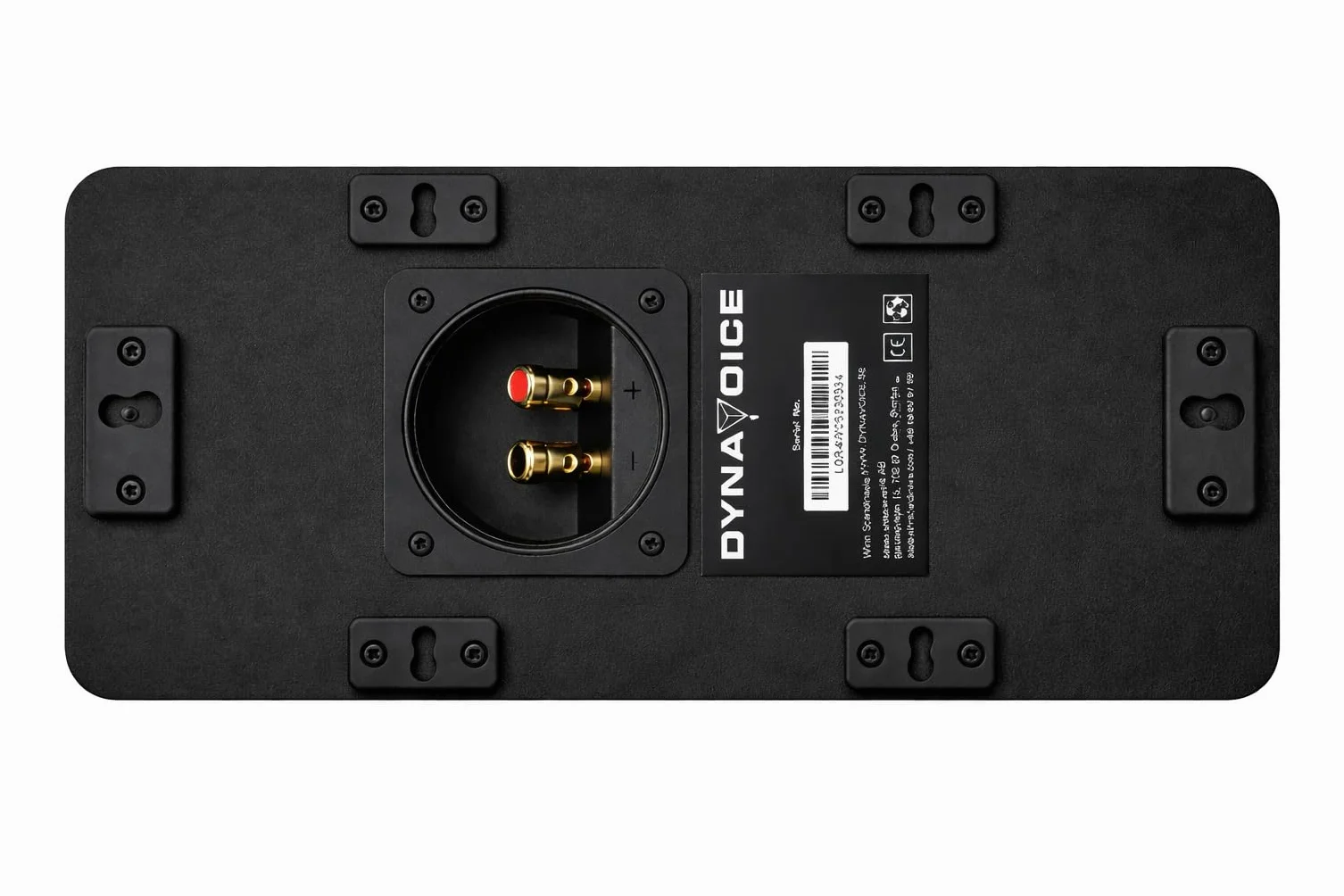 Dynavoice Magic CR-4 Nero Opaco – Diffusore Centrale Passivo 2 Vie, Woofer 2x4 + Tweeter 1", Solo 11 cm di Profondità, Bass Reflex Frontale, per Home Cinema.