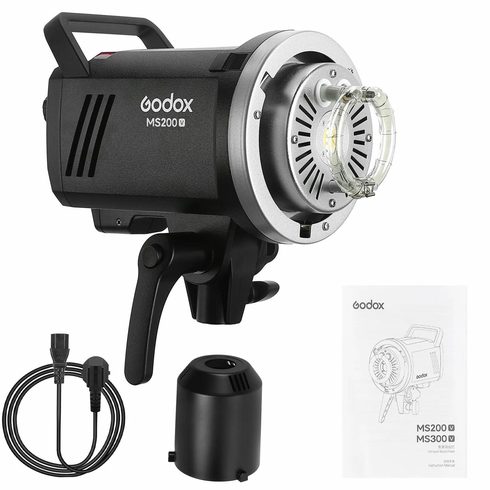 Godox MS200V 200W Studio Flash aggiornato LED lampada di modellazione, GN53,2.4G Wireless X System Strobe Studio Portrait Fotografia Monolight