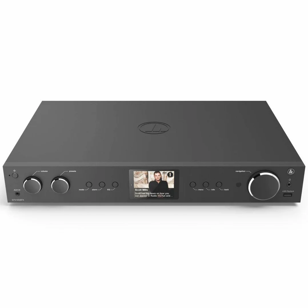 Hama Tuner DIT2105SBTX Hi-Fi DAB DAB+ FM Internet Radio Bluetooth RX/TX czarny
