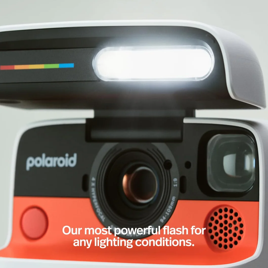 Polaroid FLIP - Pacchetto fotocamera istantanea nera + pellicola a colori (16 foto)