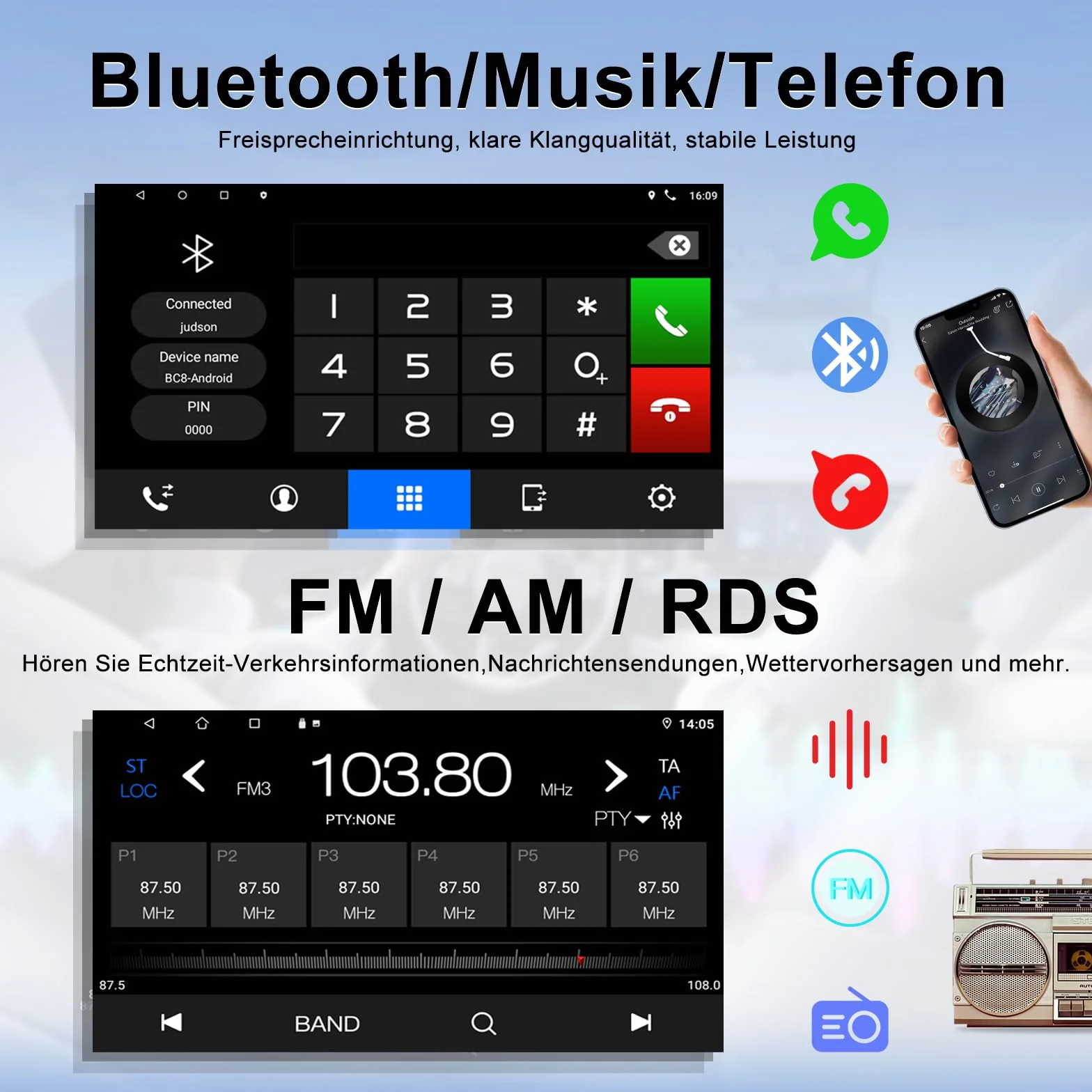 Autoradio 4 + 64 GB Android 13 per BMW Serie 3 E46 1999-2005 con Wireless Carplay Android Auto 9 pollici GPS Navigazione per Auto BMW E46 Radio Bluetooth WiFi DSP SWC