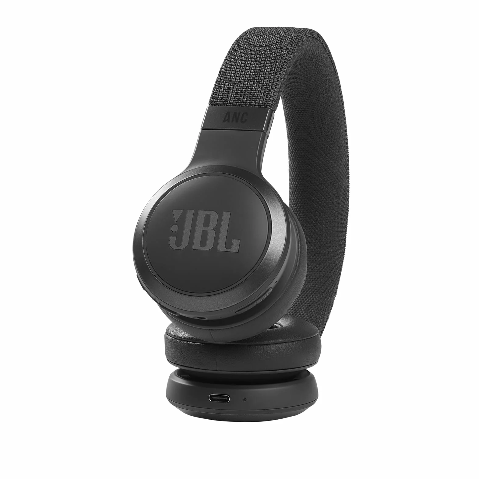 JBL LIVE 460 NC, Cuffie On-Ear Wireless Bluetooth con Cancellazione Adattiva del Rumore, Cuffia Pieghevole Senza Fili per Musica, Chiamate e Sport, Fino a 50h di Autonomia, Nero