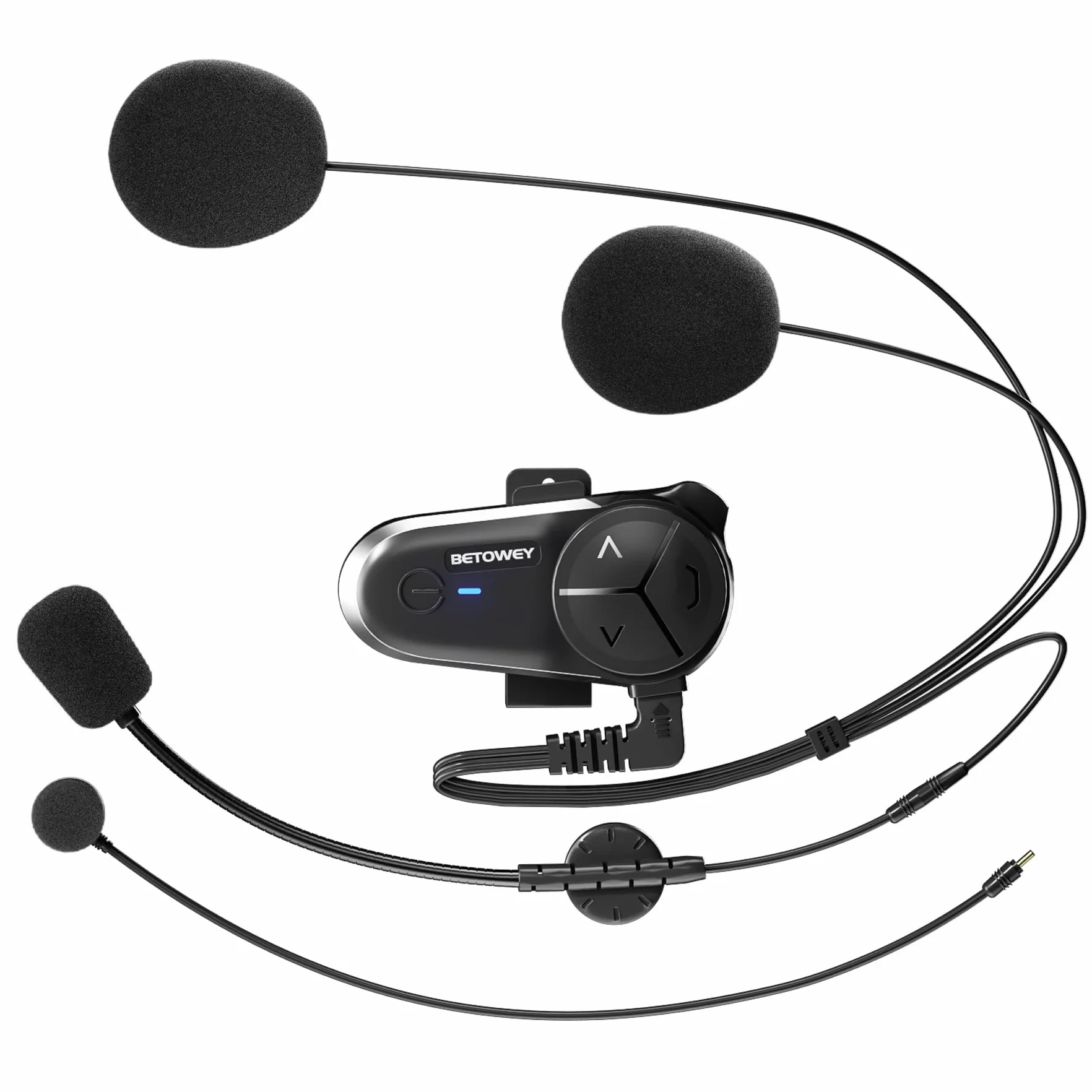 Interfono Moto Bluetooth Coppia BT-S5, Dotato Di Bluetooth V5.3, Audio Multitasking, Due Tipi Di Microfoni, Adatto A 10 Piloti, Confezione Doppia